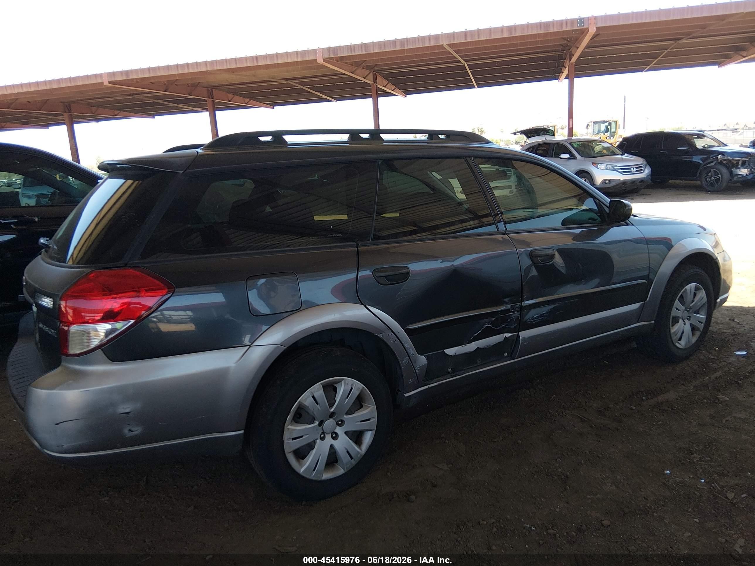 2009 Subaru Outback 2.5i Gray vin: 4S4BP60C397338087