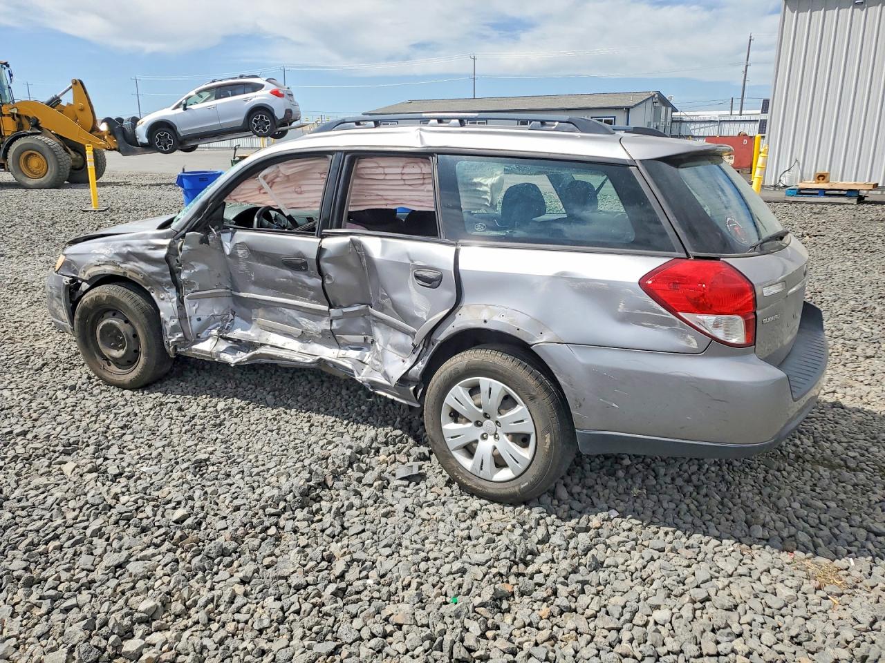 2008 Subaru Outback Gray vin: 4S4BP60C487309020