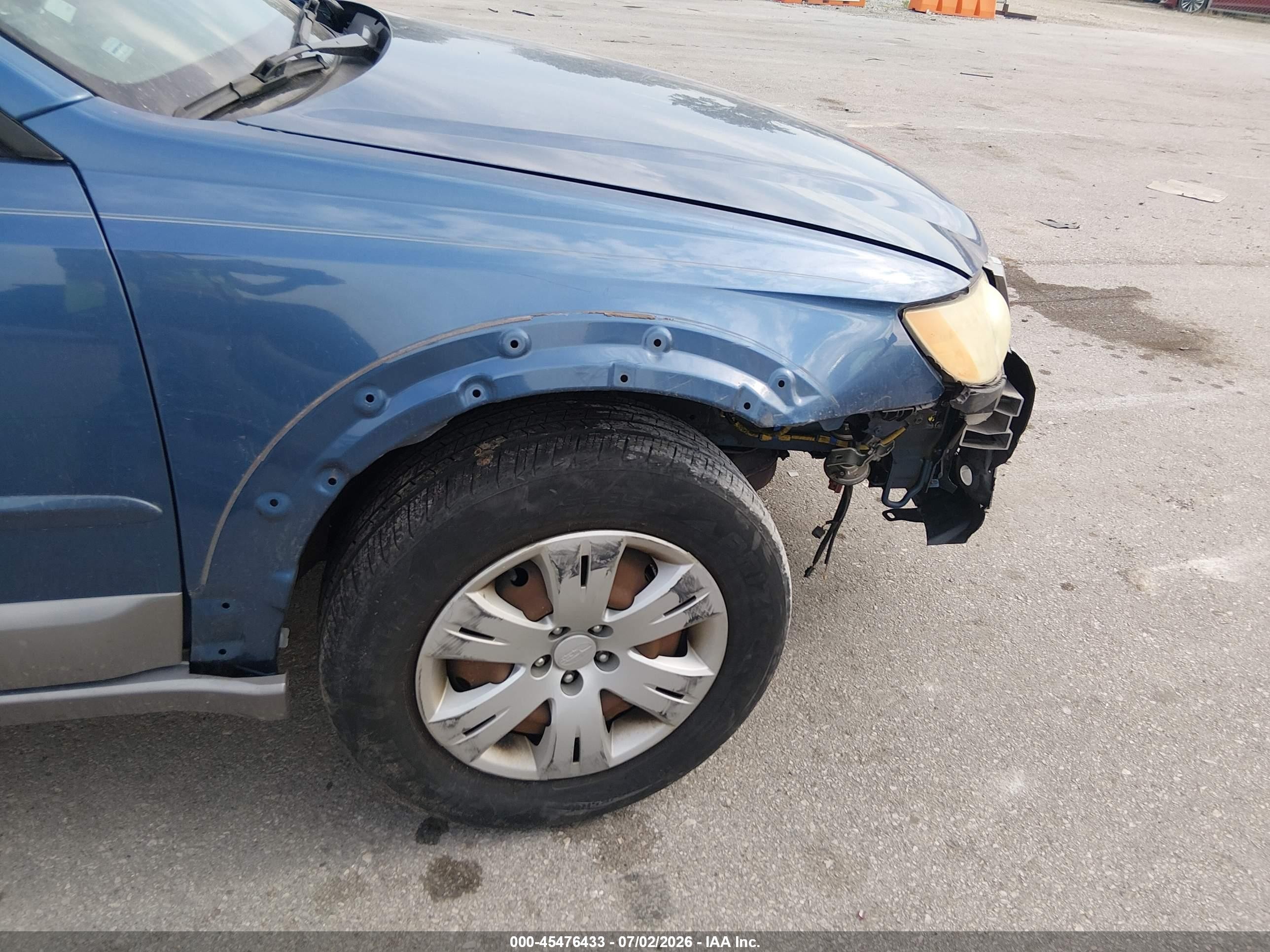 2008 Subaru Outback (natl)   Blue vin: 4S4BP60C487341840