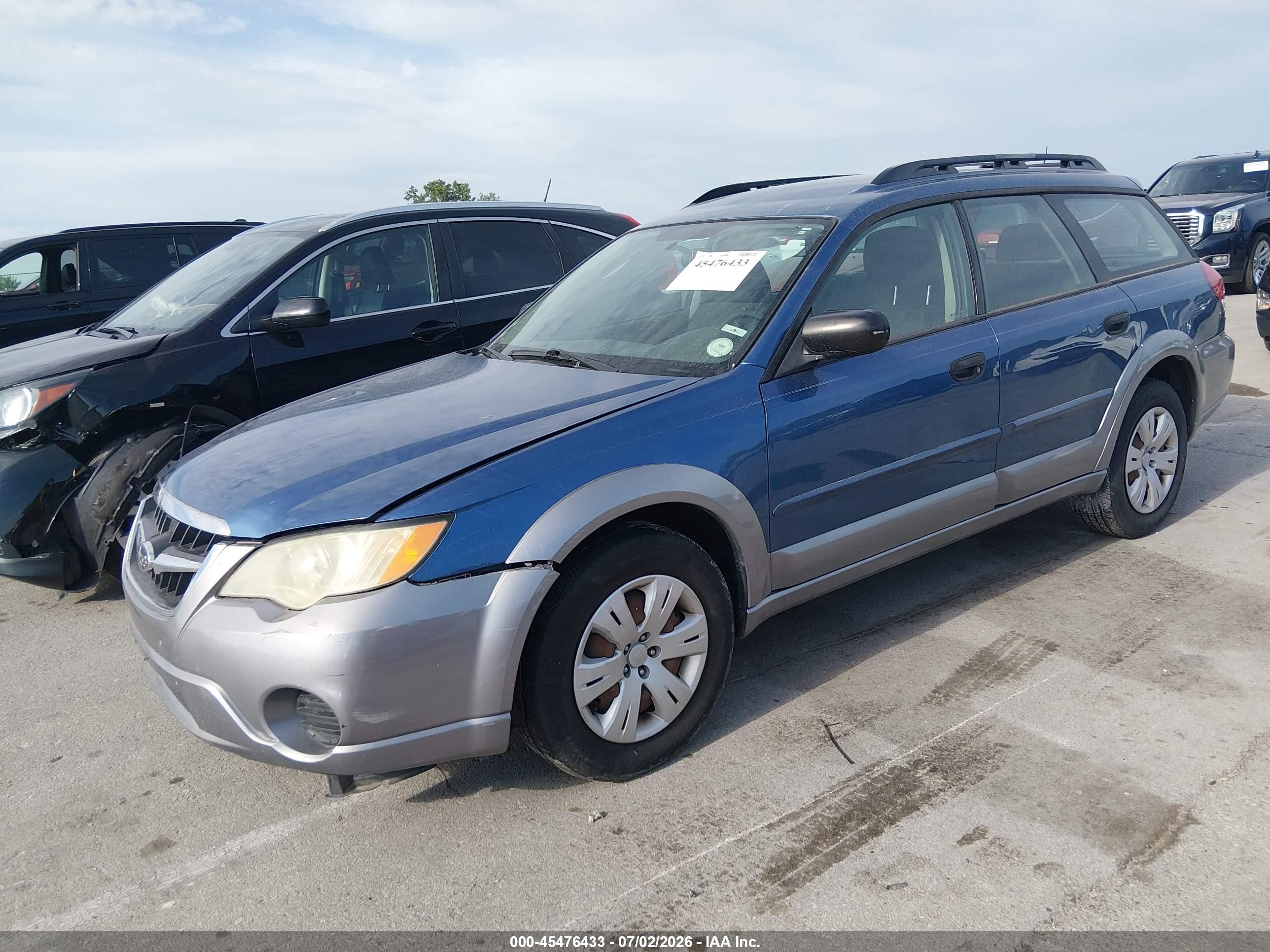 2008 Subaru Outback (natl)   Blue vin: 4S4BP60C487341840