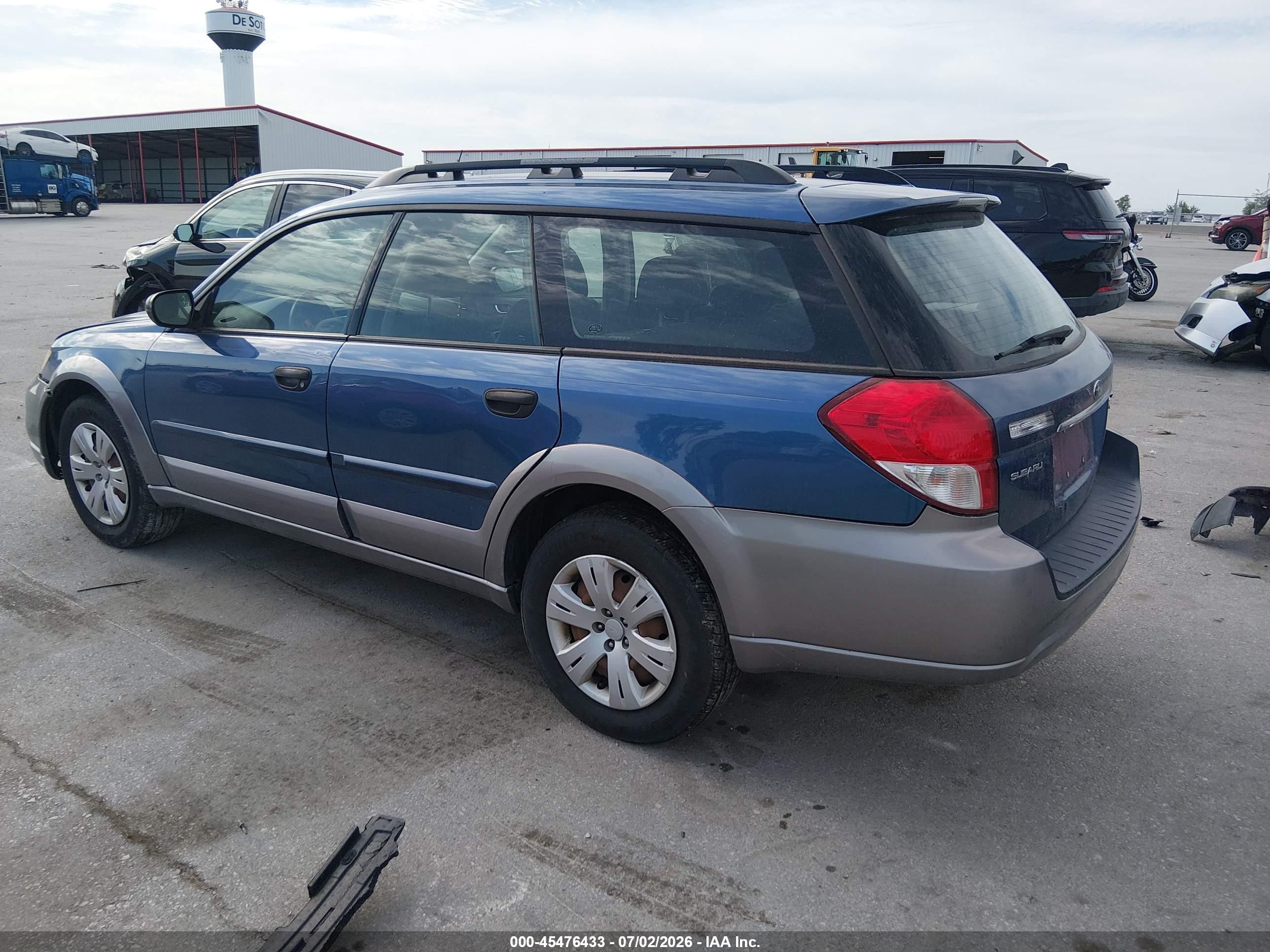 2008 Subaru Outback (natl)   Blue vin: 4S4BP60C487341840