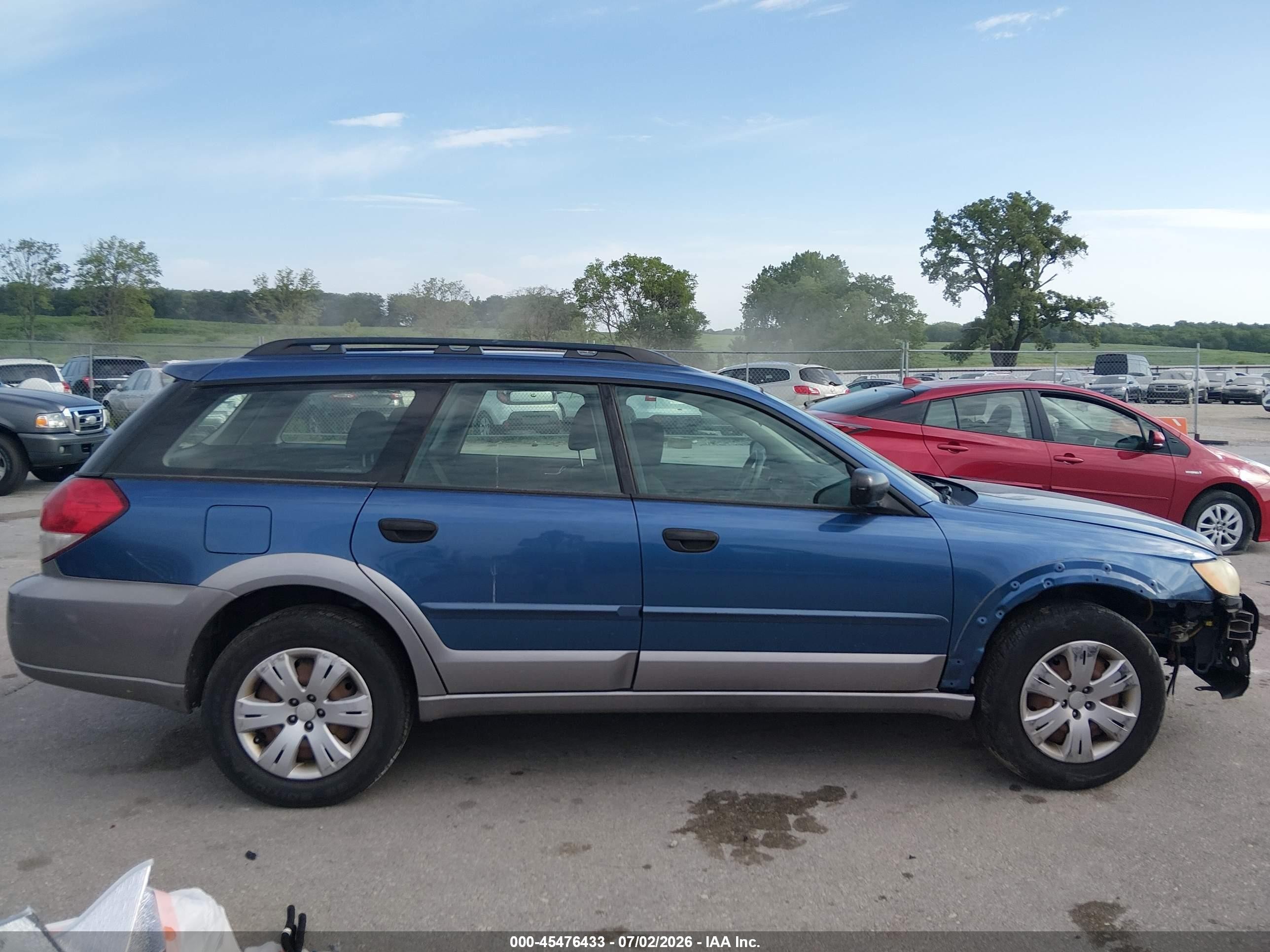 2008 Subaru Outback (natl)   Blue vin: 4S4BP60C487341840