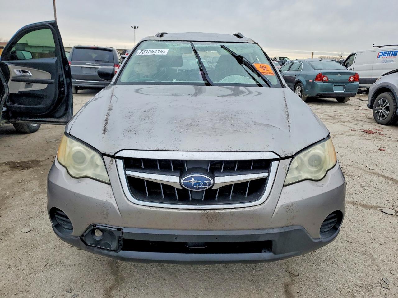 2008 Subaru Outback Silver vin: 4S4BP60C487345676