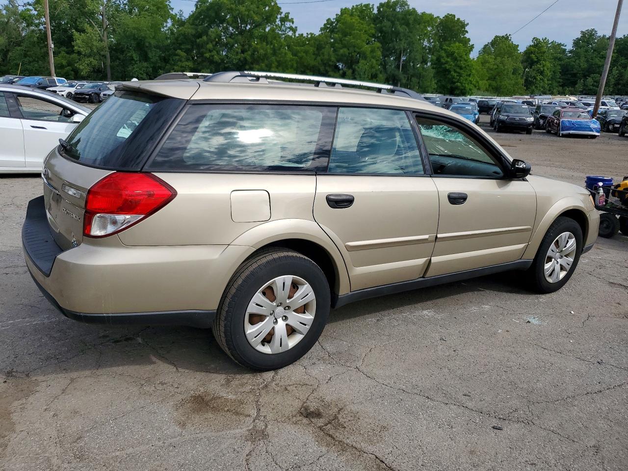 2008 Subaru Outback Бежевый vin: 4S4BP60C587345430