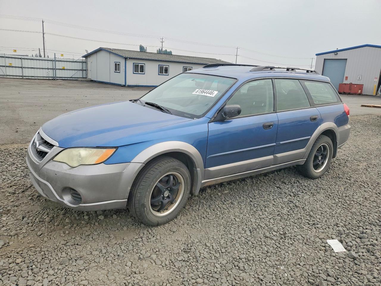 2008 Subaru Outback Blue vin: 4S4BP60C587360803