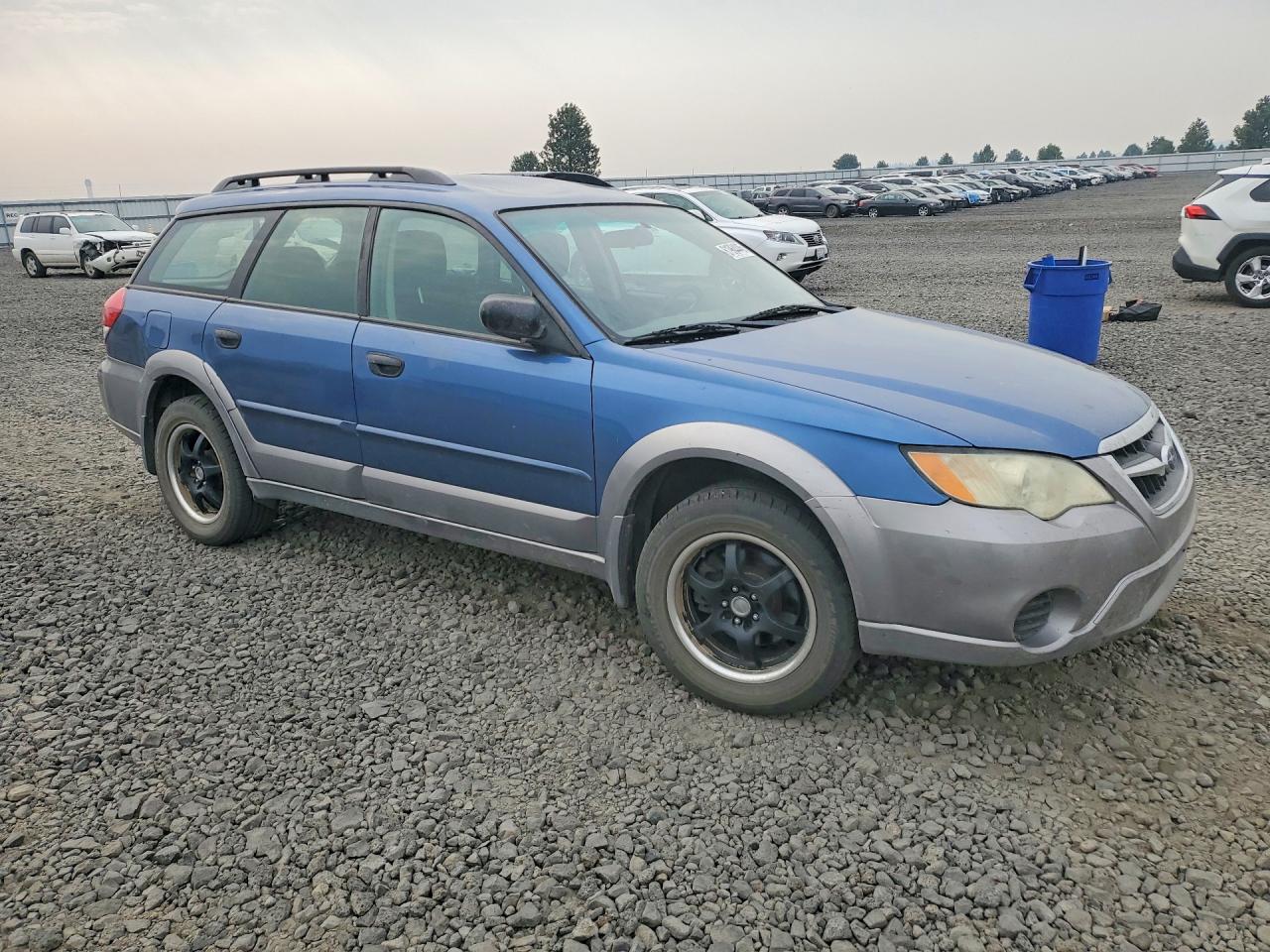 2008 Subaru Outback Blue vin: 4S4BP60C587360803