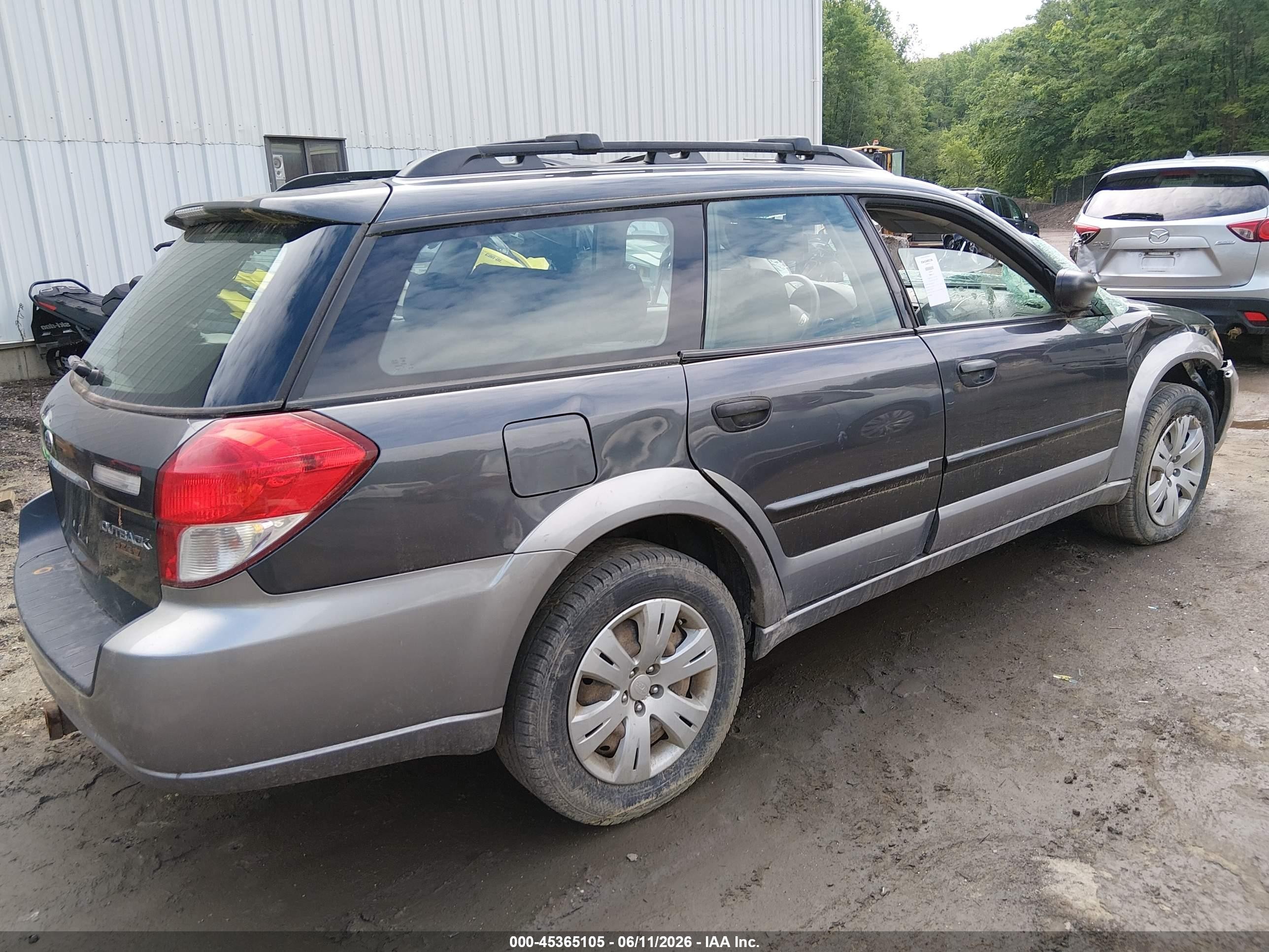 2009 Subaru Outback 2.5i Gray vin: 4S4BP60C597332243