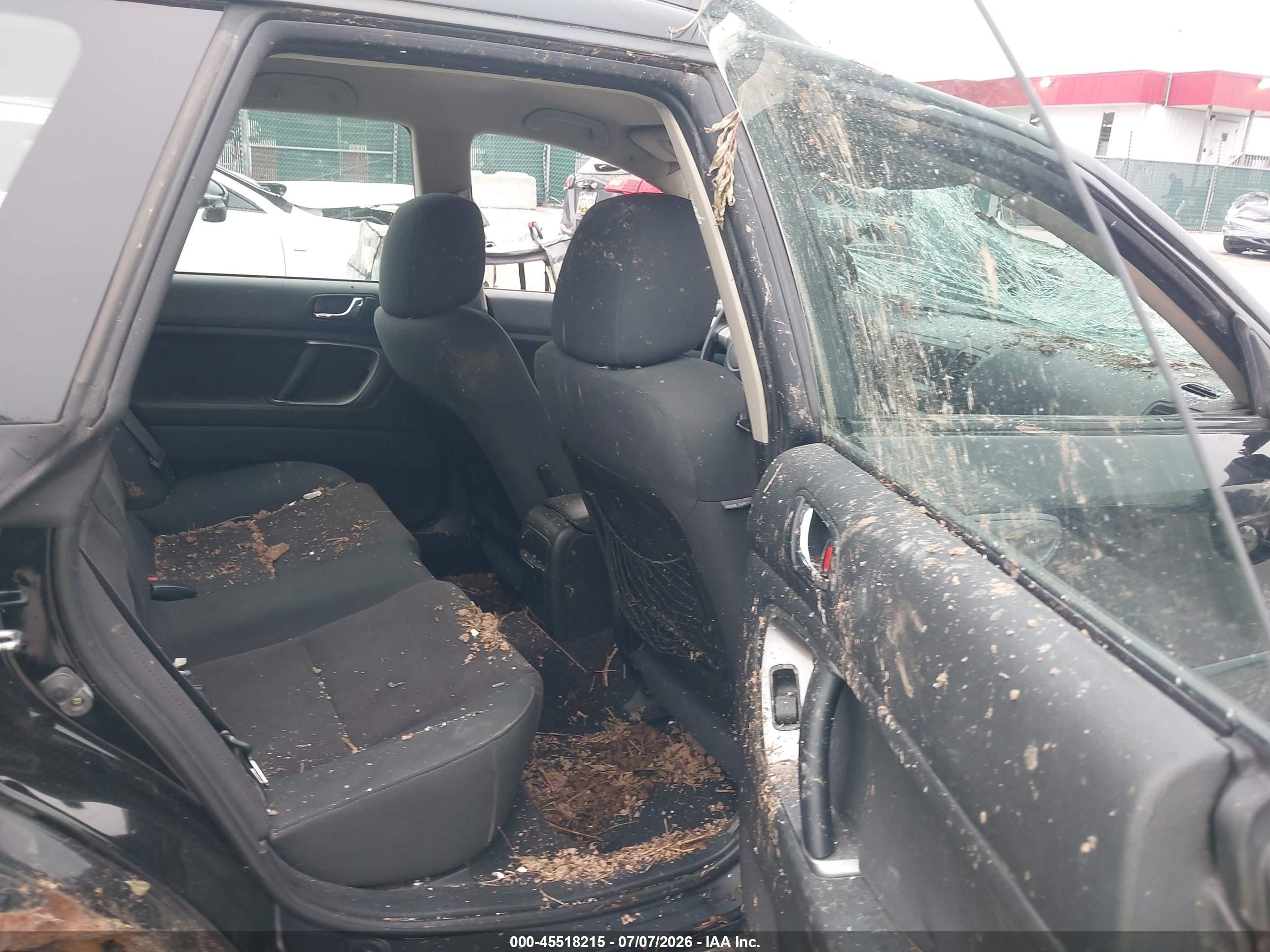 2008 Subaru Outback (natl)   Black vin: 4S4BP60C687319175