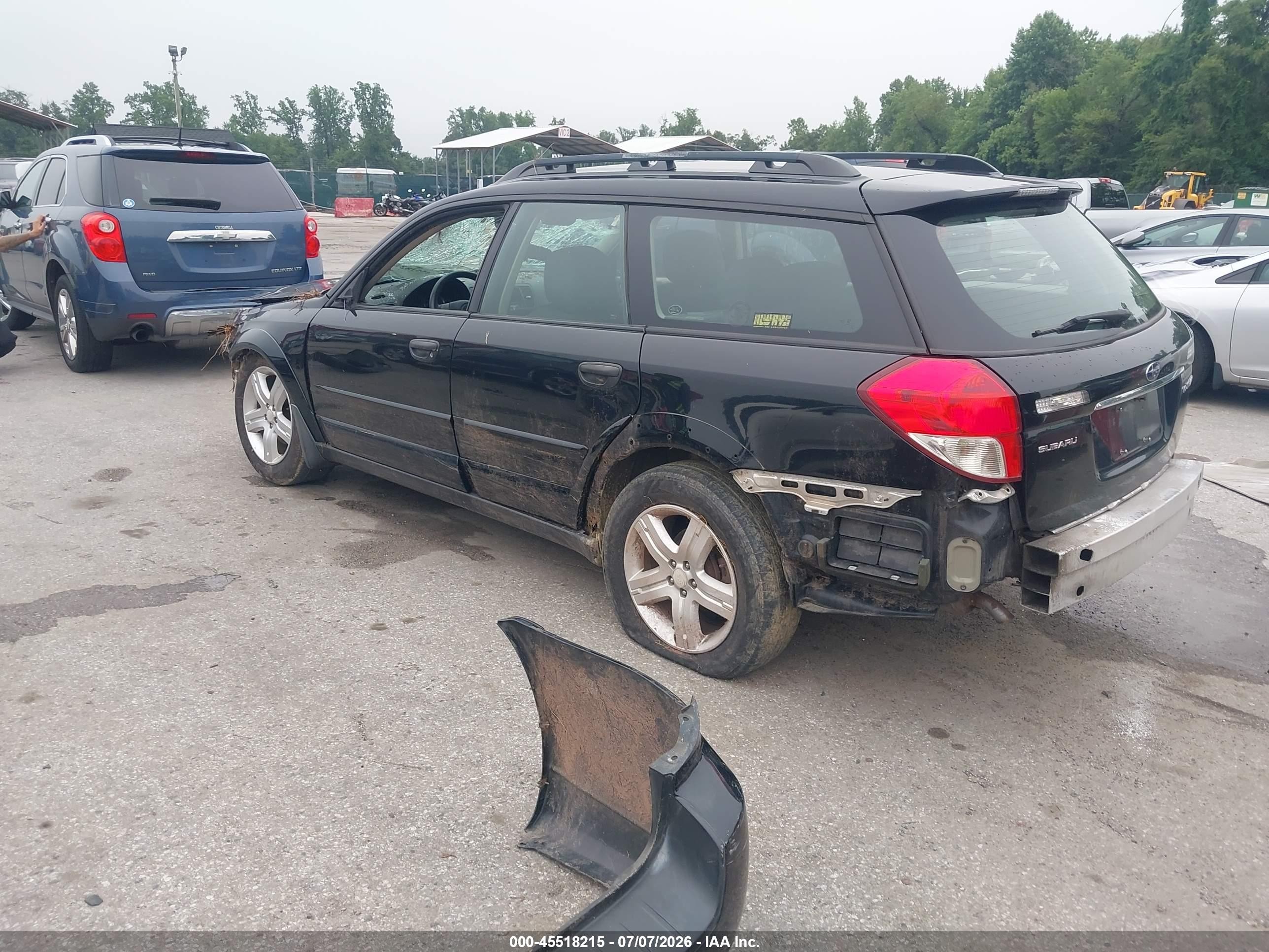 2008 Subaru Outback (natl)   Black vin: 4S4BP60C687319175