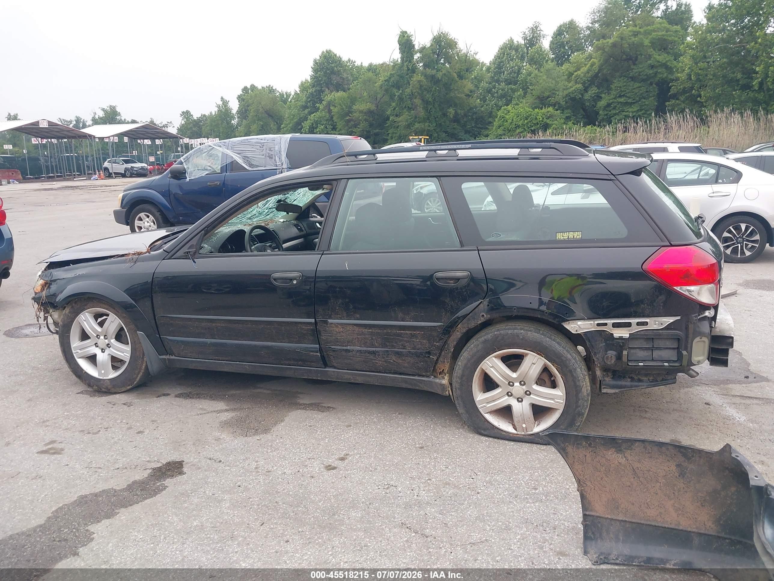 2008 Subaru Outback (natl)   Black vin: 4S4BP60C687319175