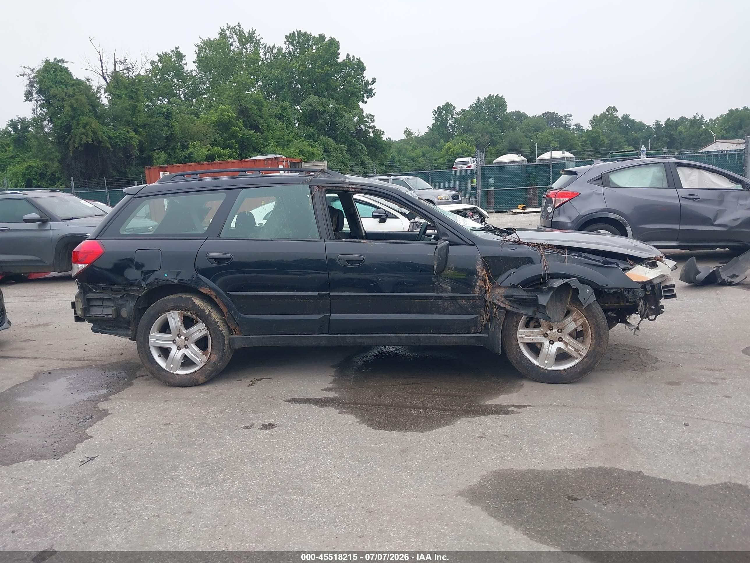 2008 Subaru Outback (natl)   Black vin: 4S4BP60C687319175