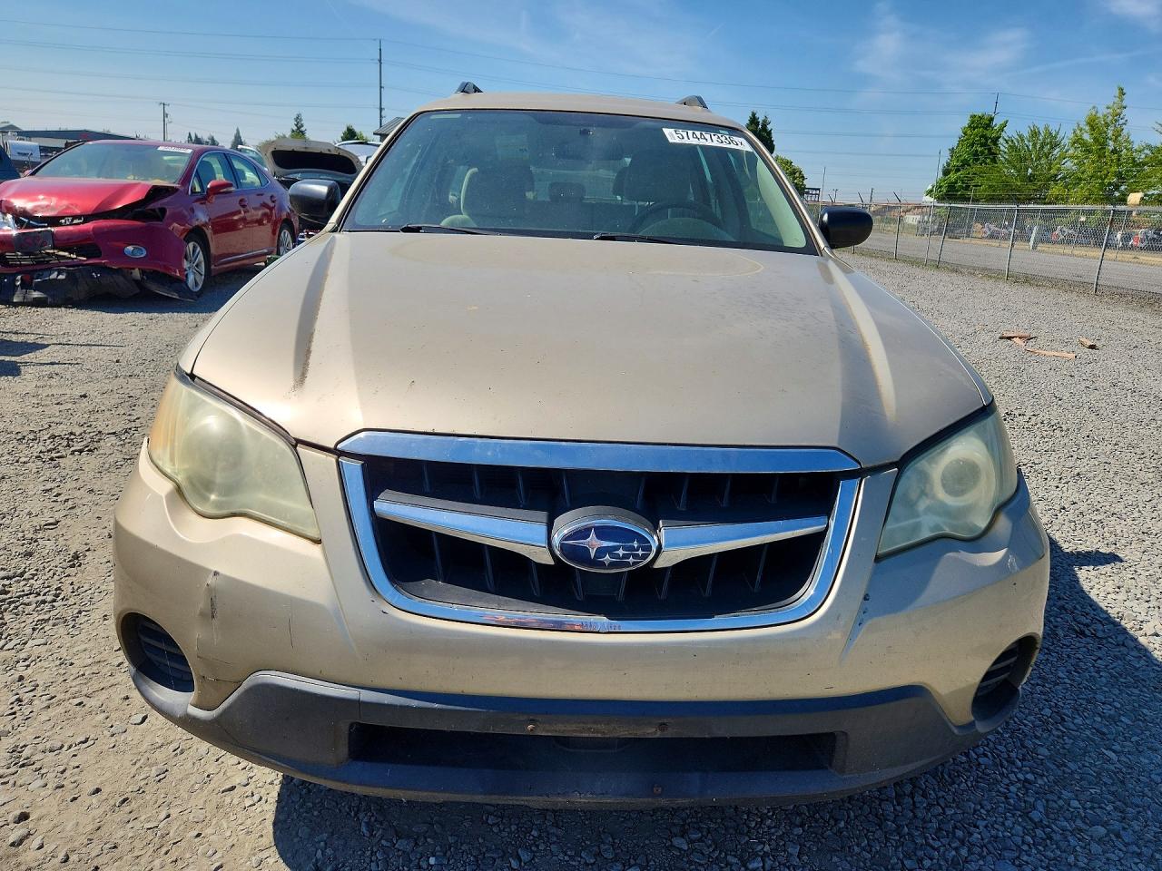 2008 Subaru Outback Beige vin: 4S4BP60C887329318