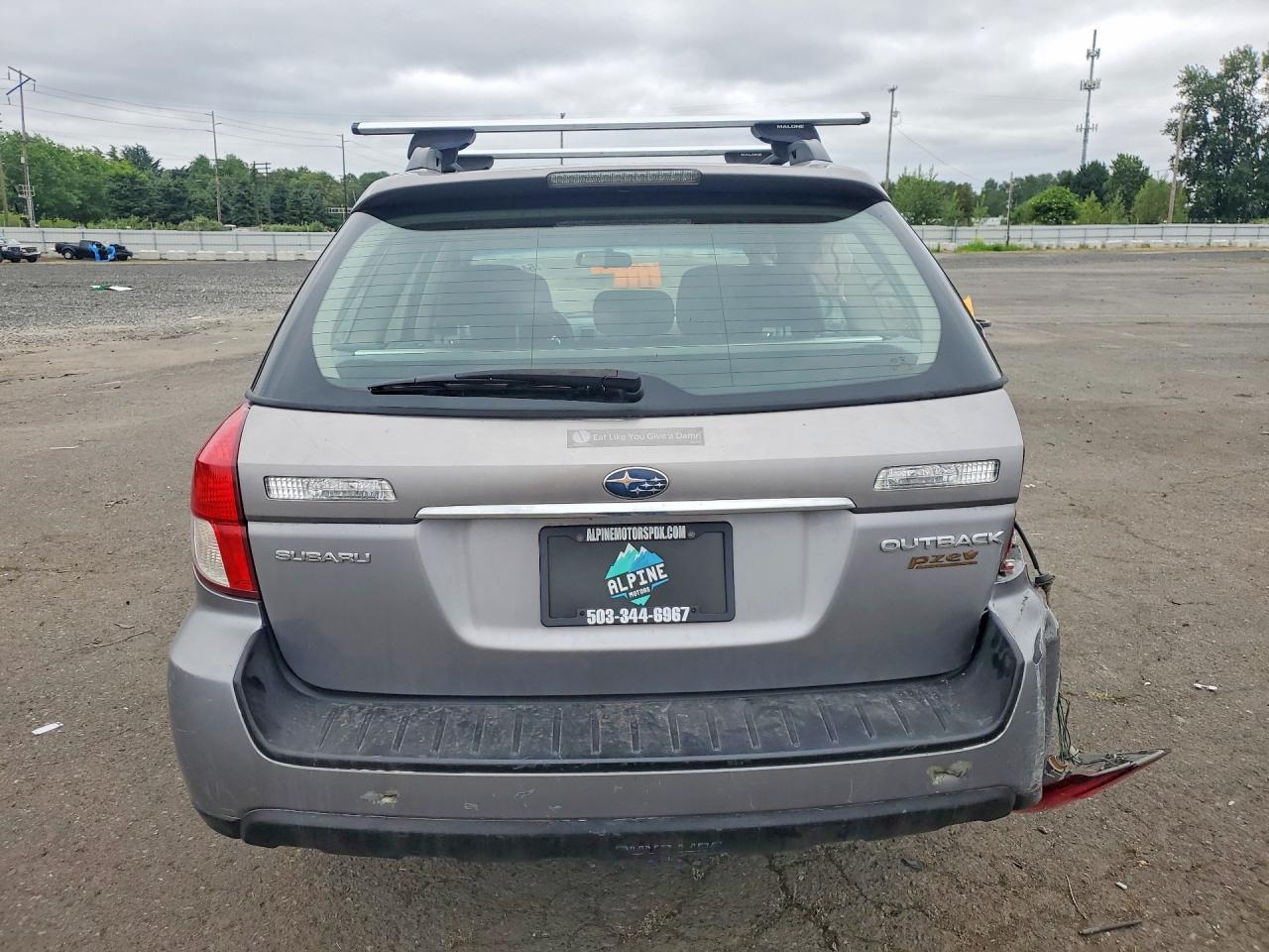 2008 Subaru Outback Gray vin: 4S4BP60C887353795