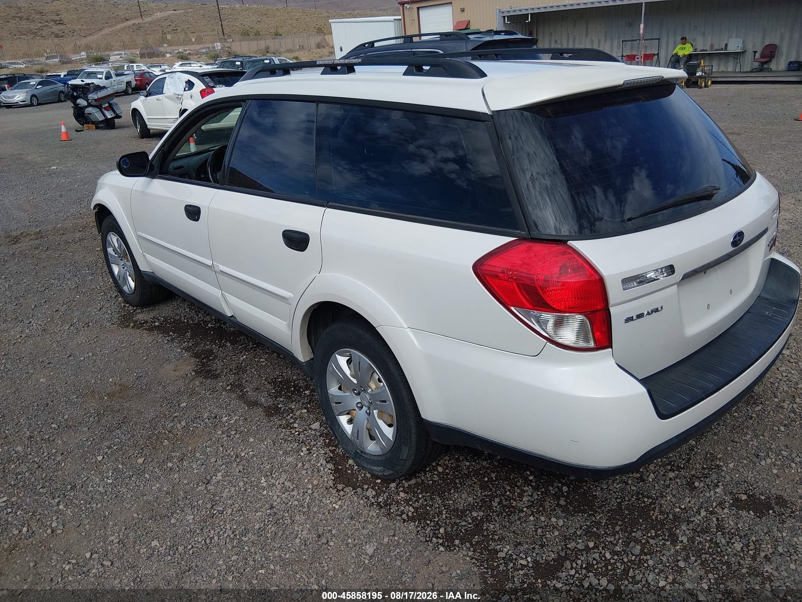 2009 Subaru Outback 2.5i Белый vin: 4S4BP60C897329496