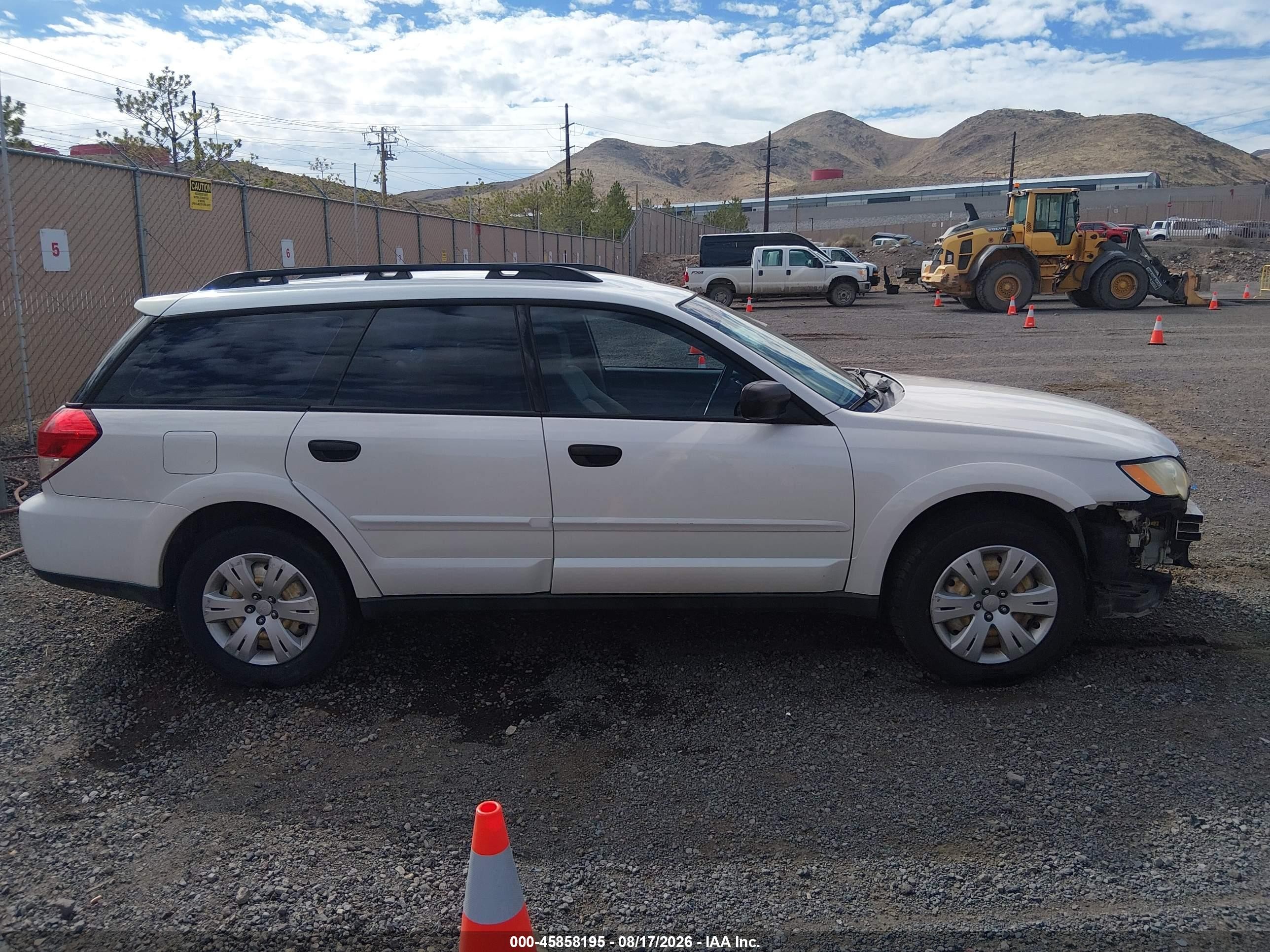 2009 Subaru Outback 2.5i Белый vin: 4S4BP60C897329496