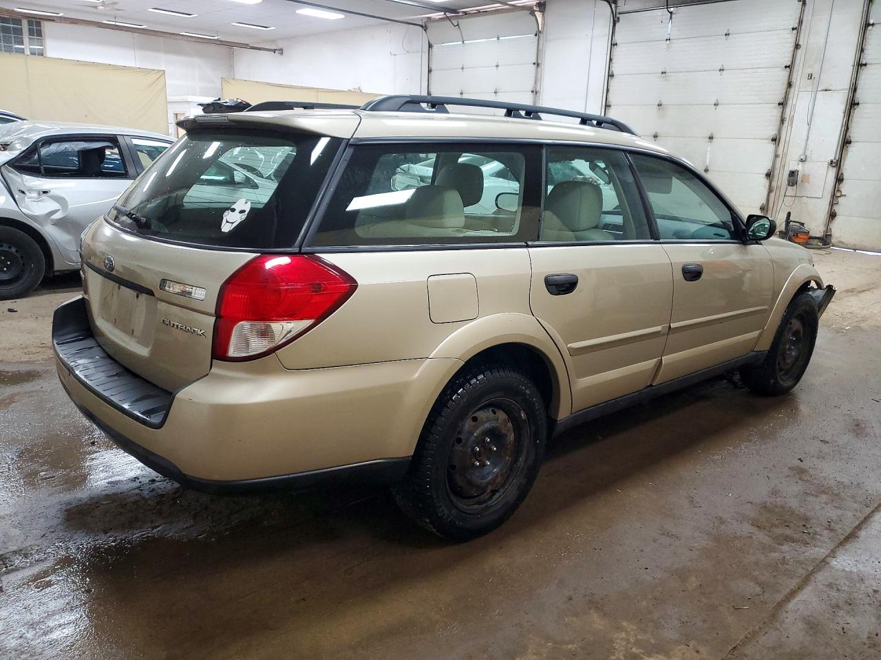 2008 Subaru Outback Tan vin: 4S4BP60C987312530