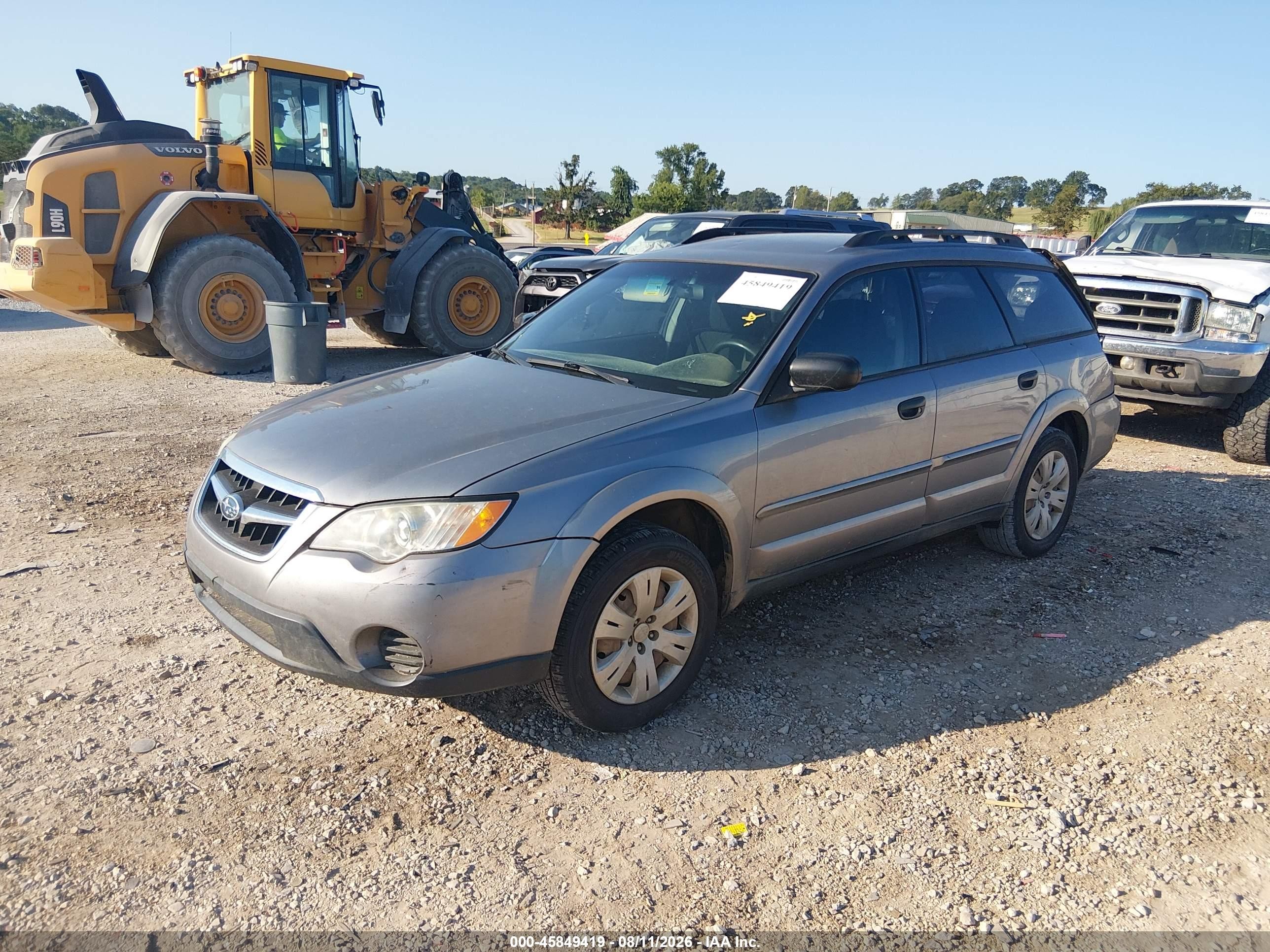 2008 Subaru Outback   Silver vin: 4S4BP60C987313578
