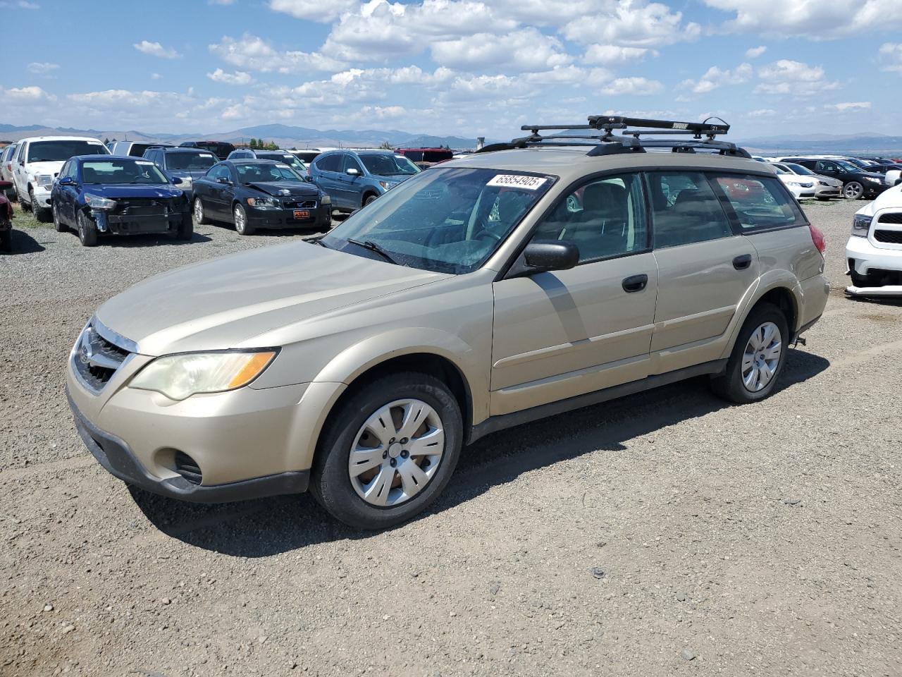 2008 Subaru Outback Бежевый vin: 4S4BP60CX87304601