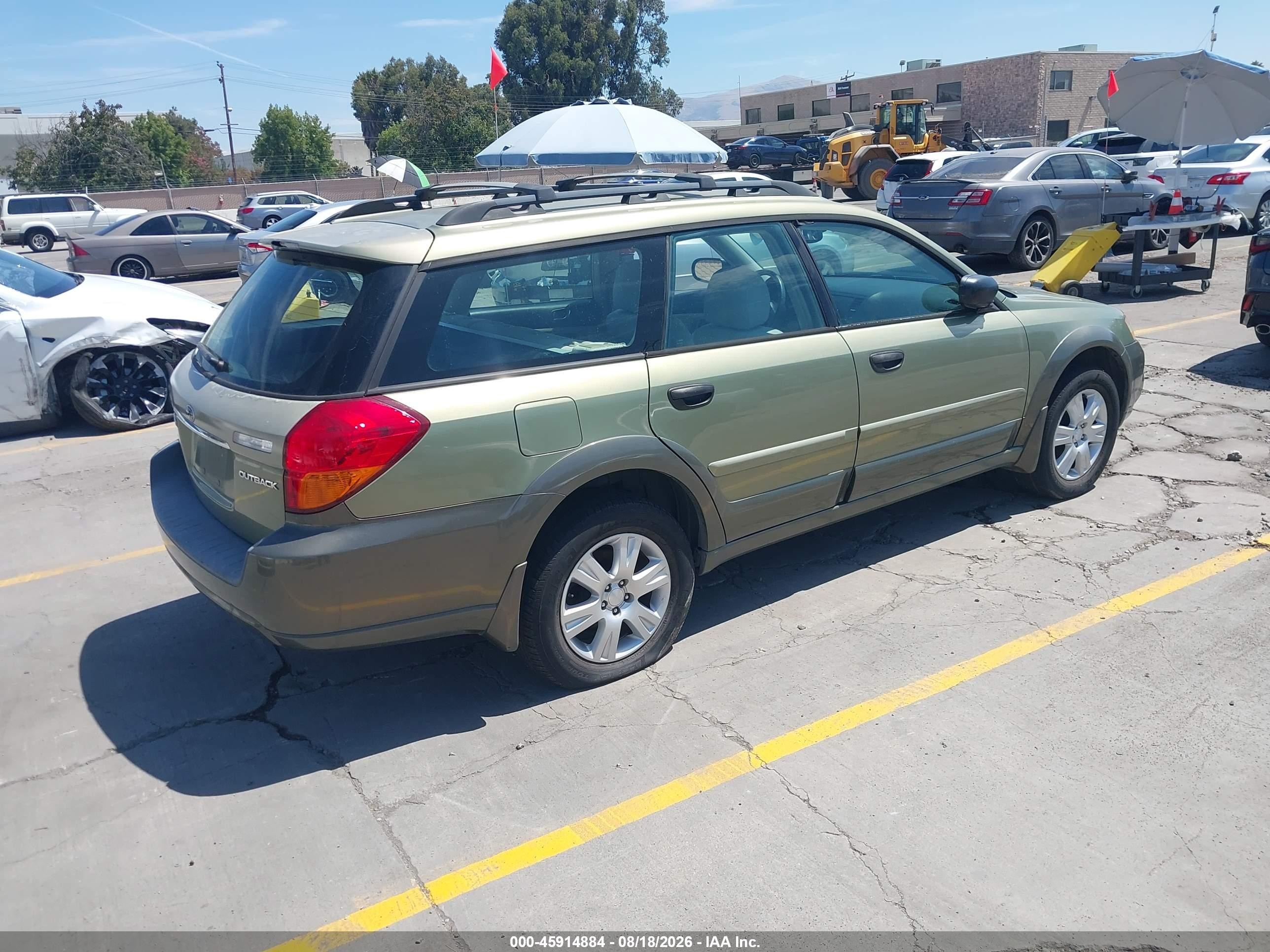 2005 Subaru Outback 2.5i Green vin: 4S4BP61C057385151