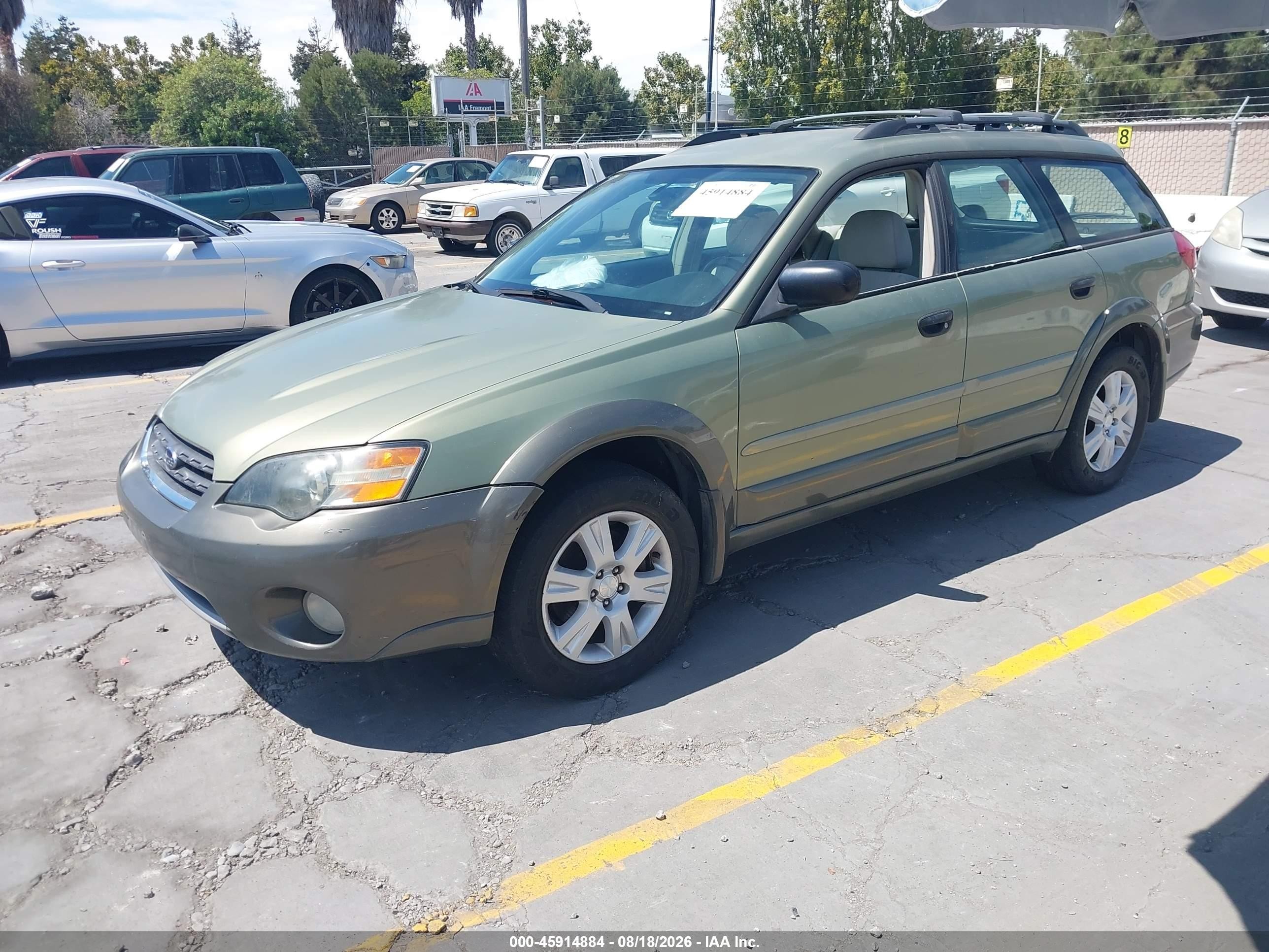 2005 Subaru Outback 2.5i Green vin: 4S4BP61C057385151