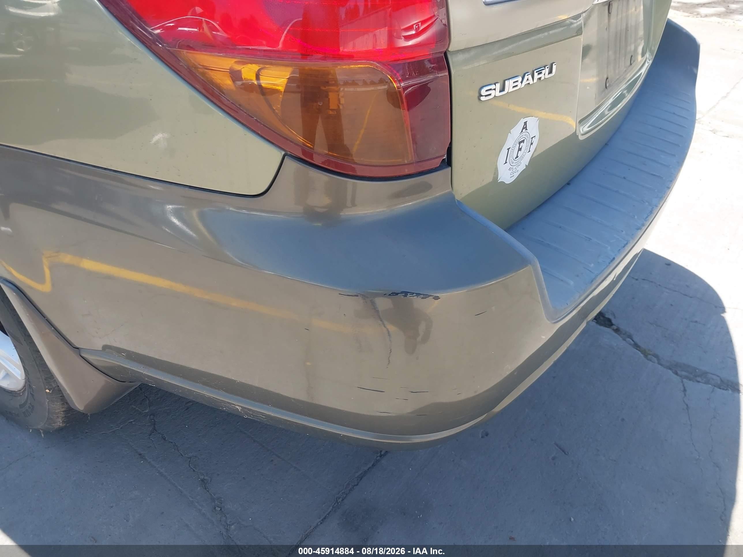 2005 Subaru Outback 2.5i Green vin: 4S4BP61C057385151