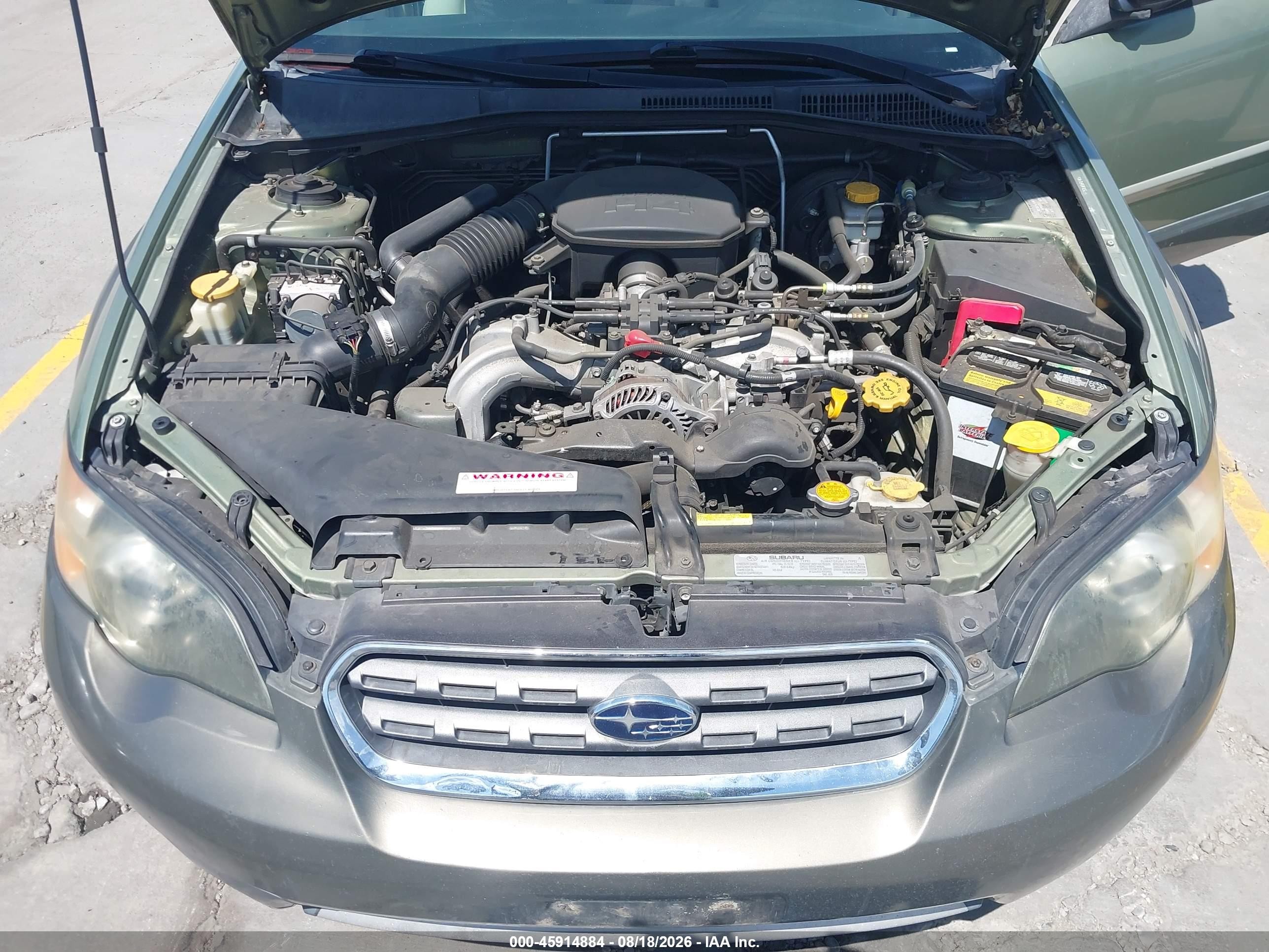 2005 Subaru Outback 2.5i Green vin: 4S4BP61C057385151