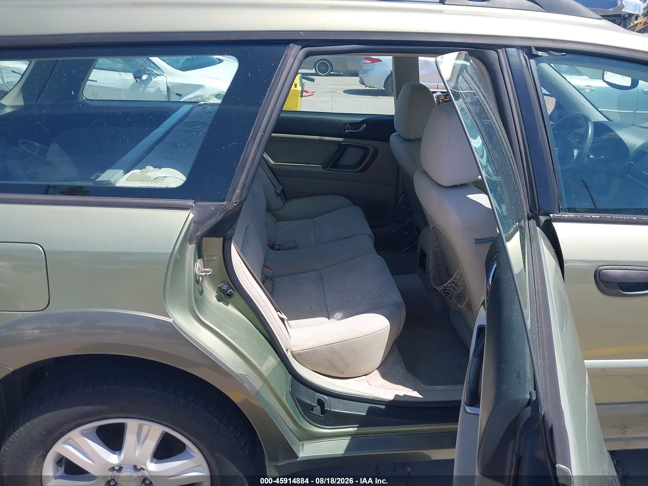 2005 Subaru Outback 2.5i Green vin: 4S4BP61C057385151