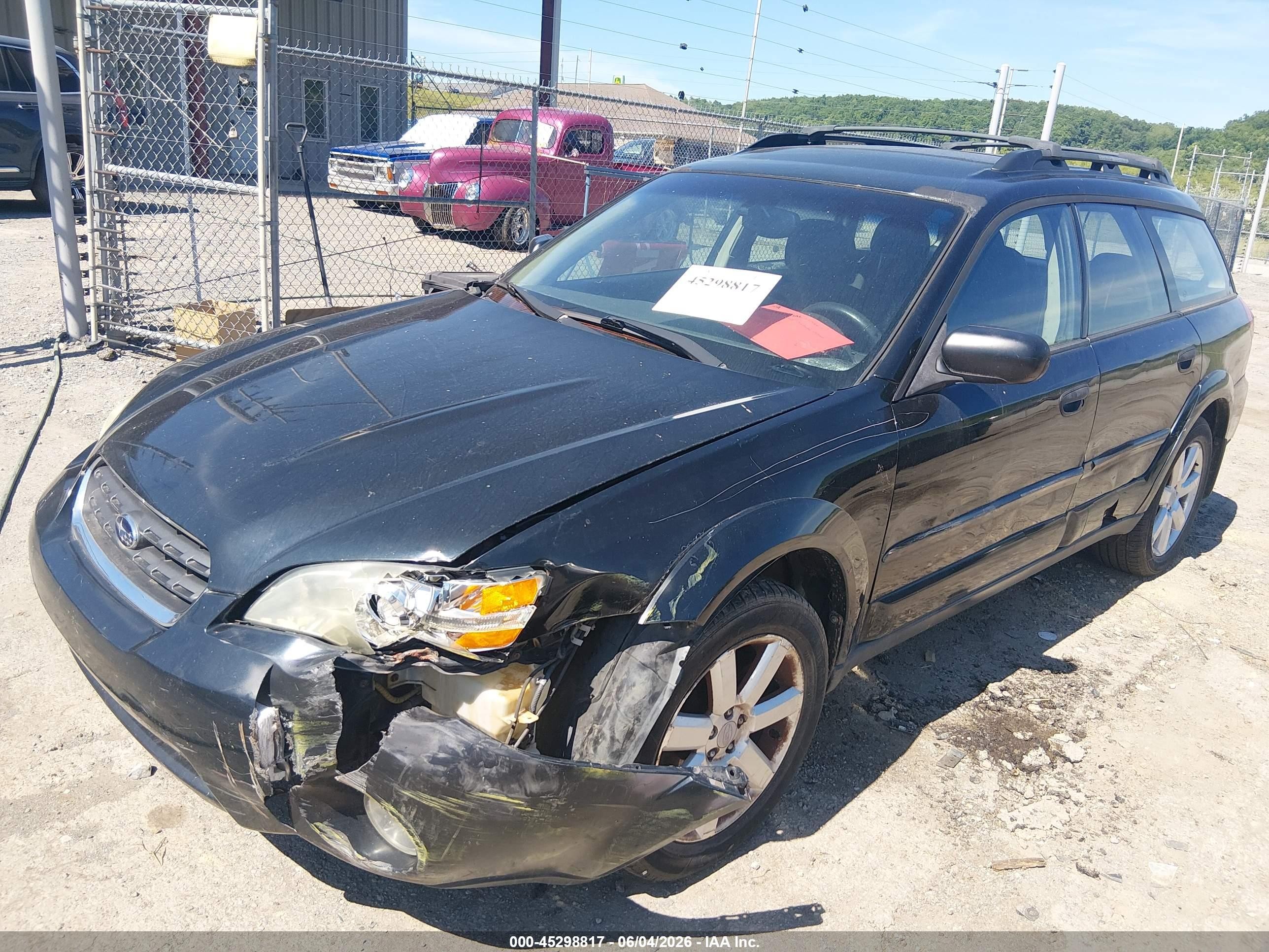 2006 Subaru Outback 2.5i Черный vin: 4S4BP61C067314548