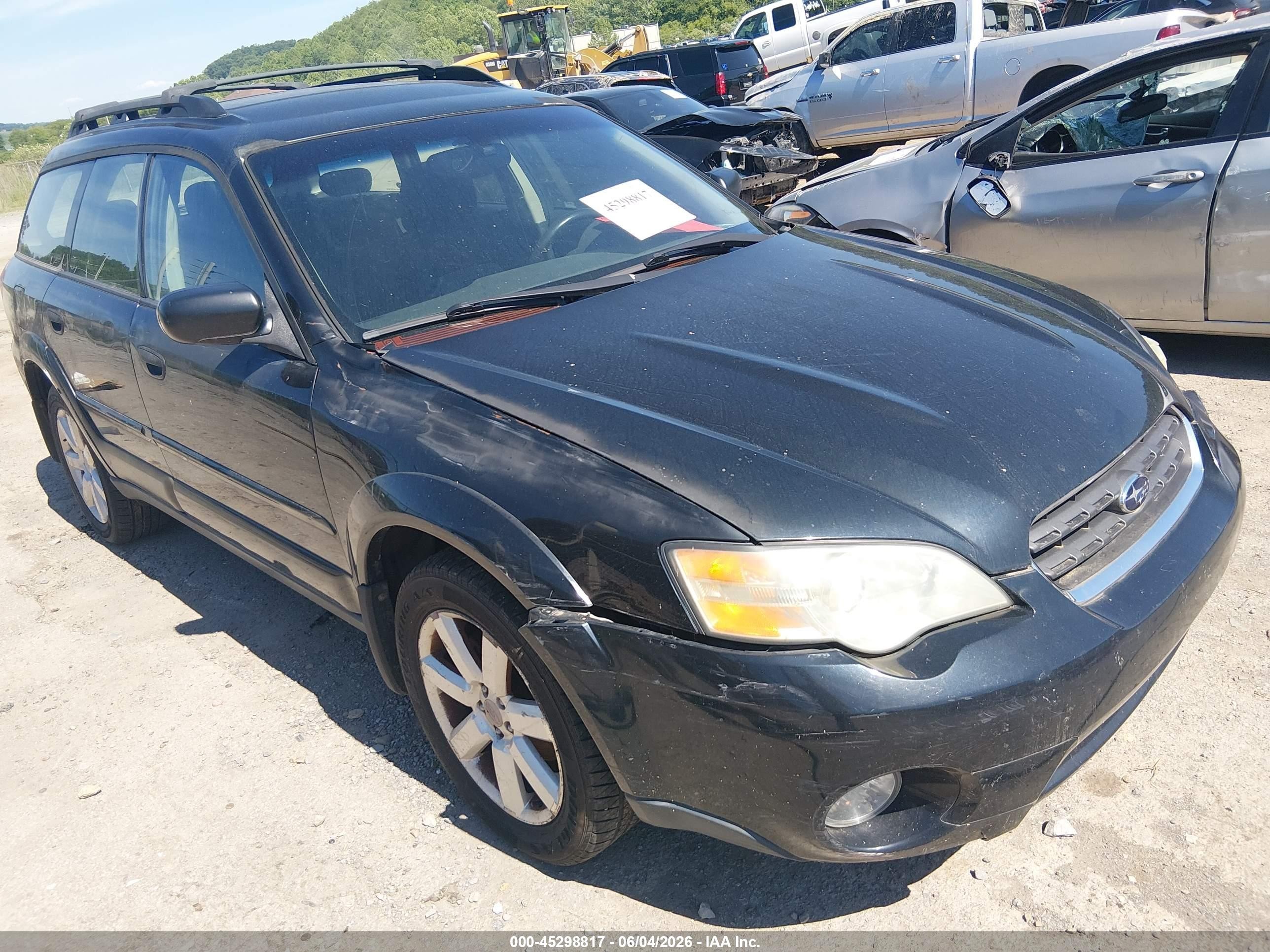 2006 Subaru Outback 2.5i Black vin: 4S4BP61C067314548