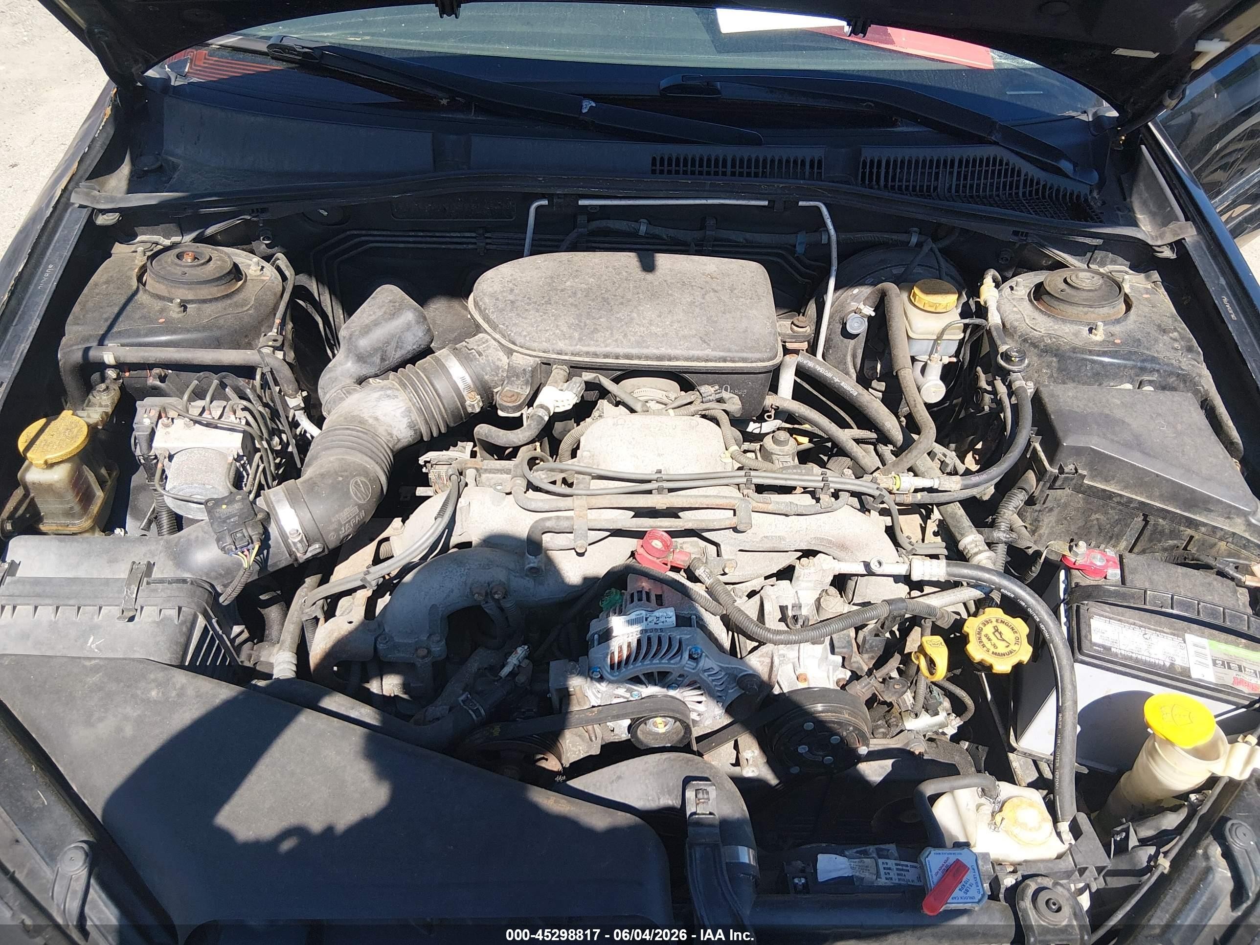 2006 Subaru Outback 2.5i Черный vin: 4S4BP61C067314548