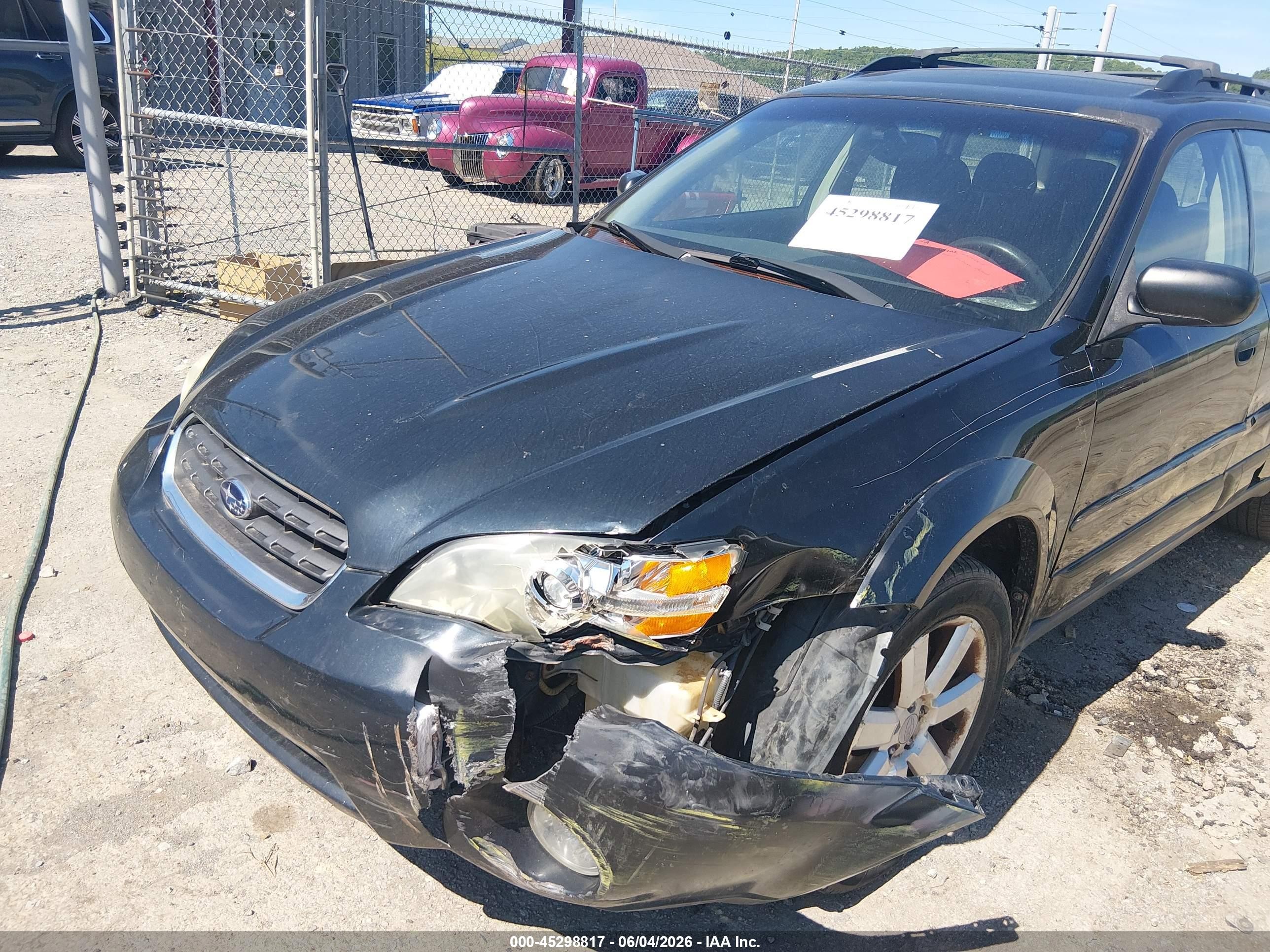 2006 Subaru Outback 2.5i Черный vin: 4S4BP61C067314548