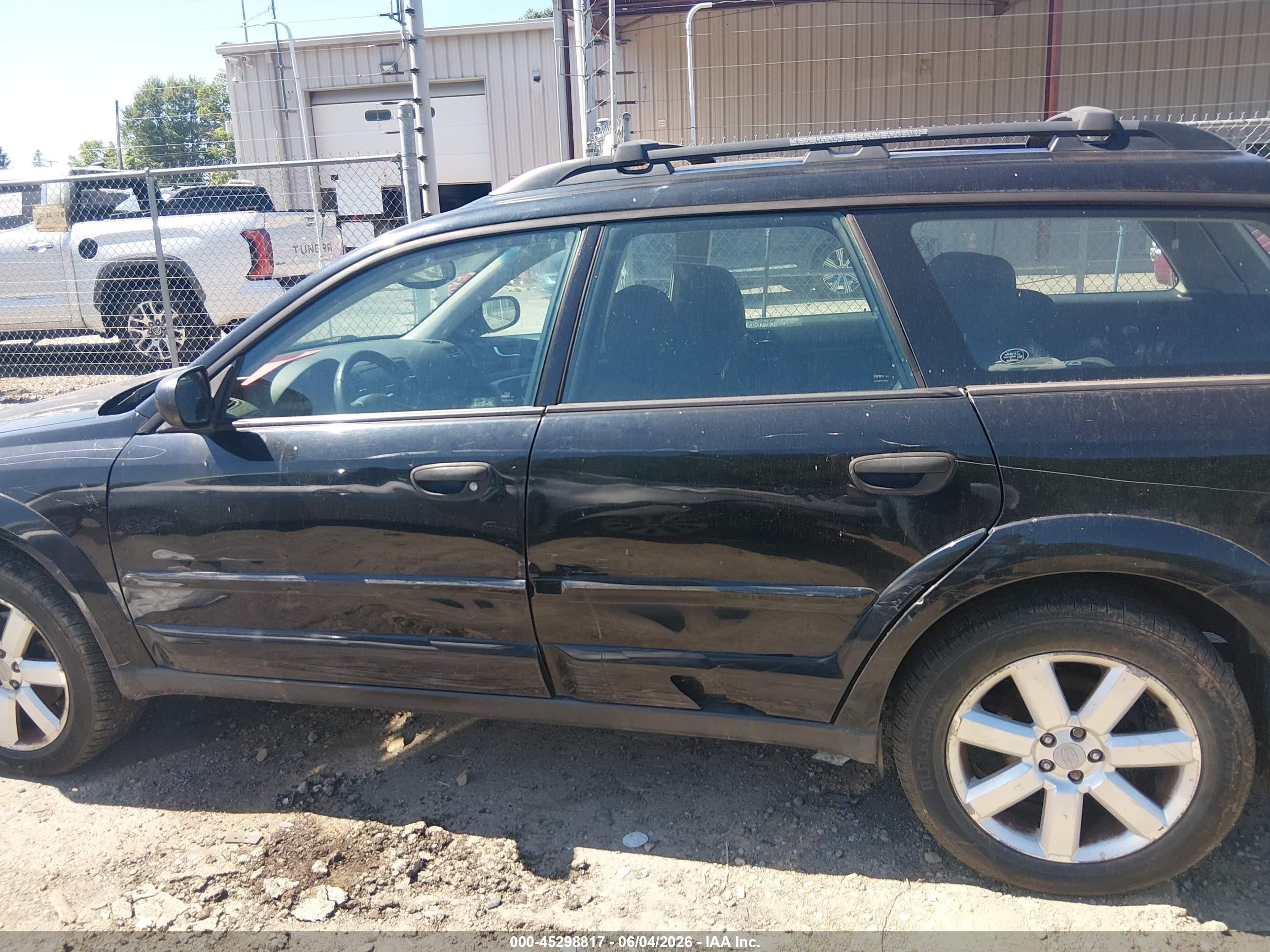 2006 Subaru Outback 2.5i Черный vin: 4S4BP61C067314548