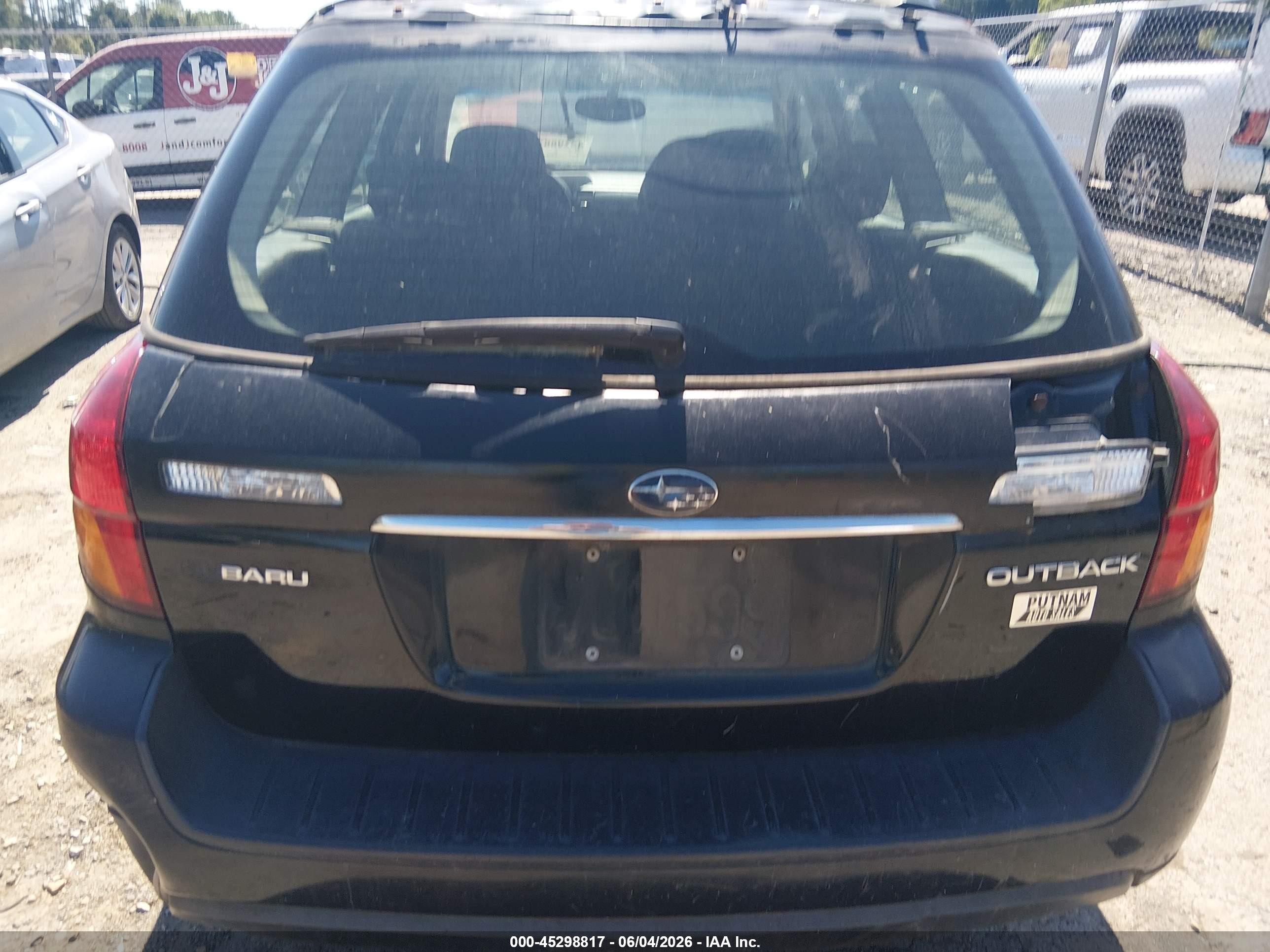 2006 Subaru Outback 2.5i Черный vin: 4S4BP61C067314548