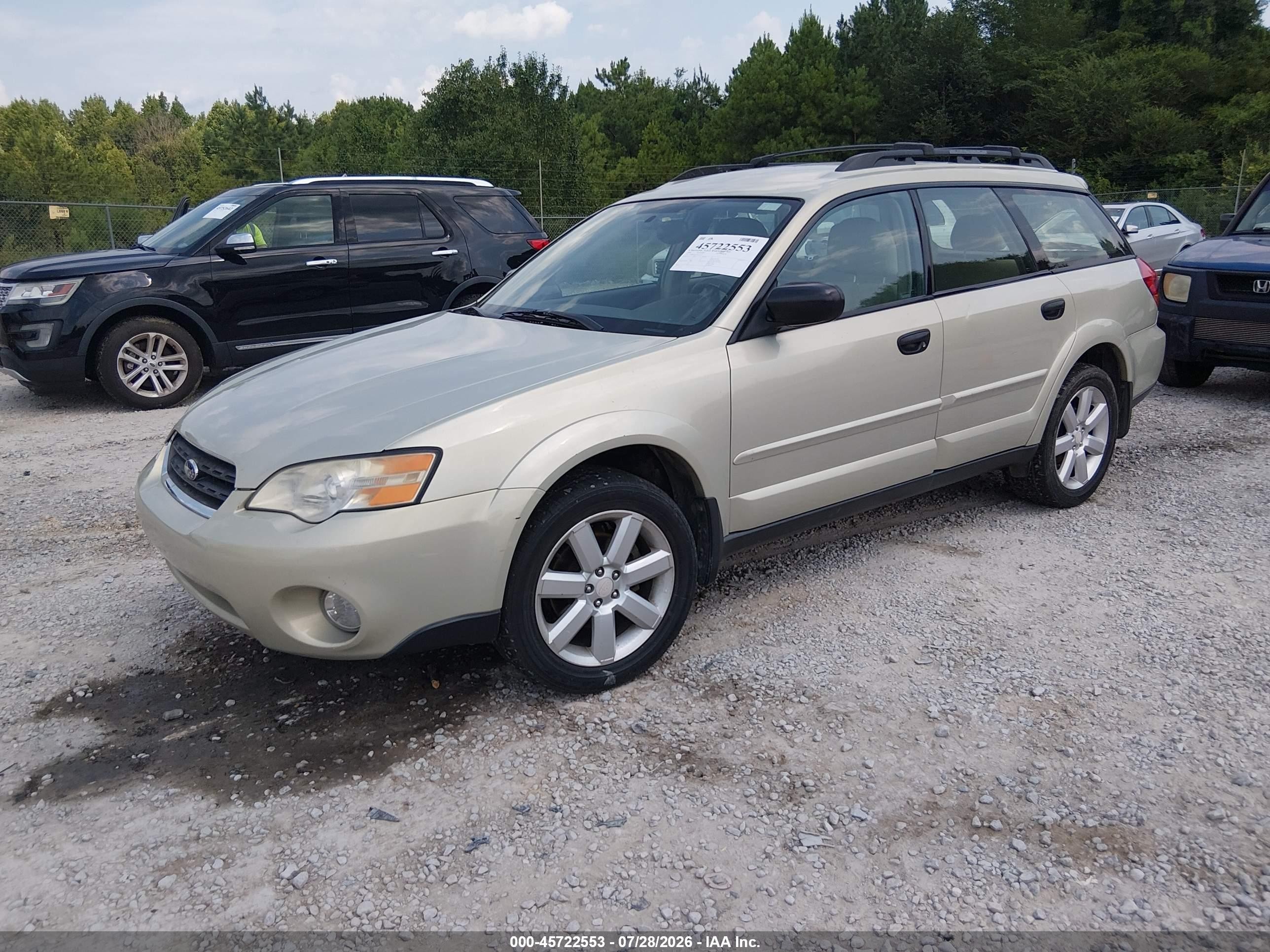 2006 Subaru Outback 2.5i Green vin: 4S4BP61C067353141