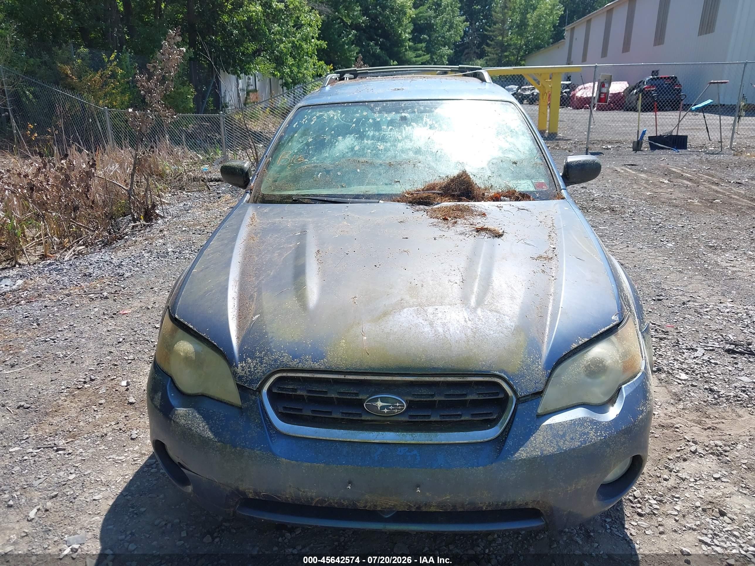 2007 Subaru Outback 2.5i Blue vin: 4S4BP61C077334963