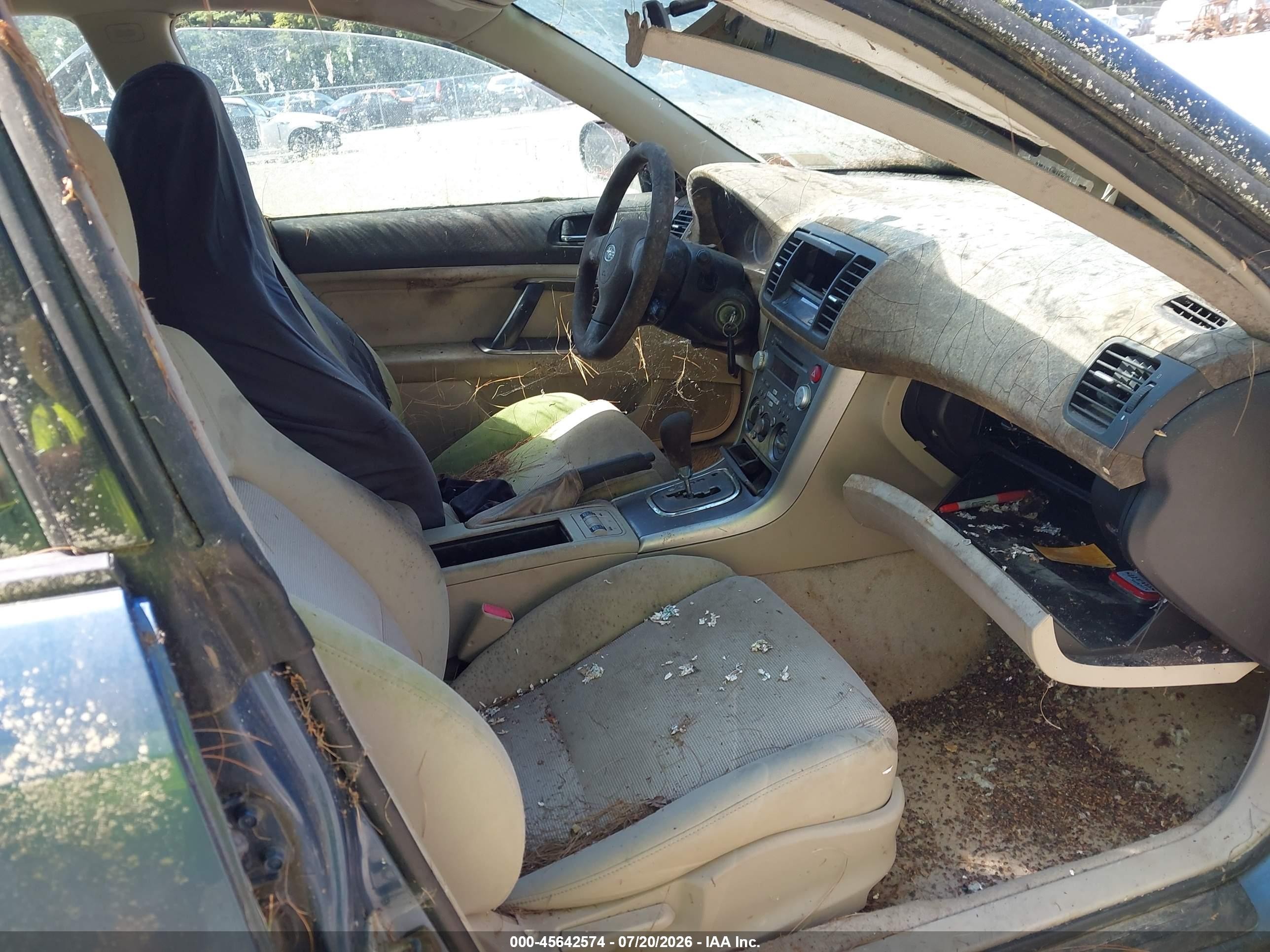 2007 Subaru Outback 2.5i Blue vin: 4S4BP61C077334963