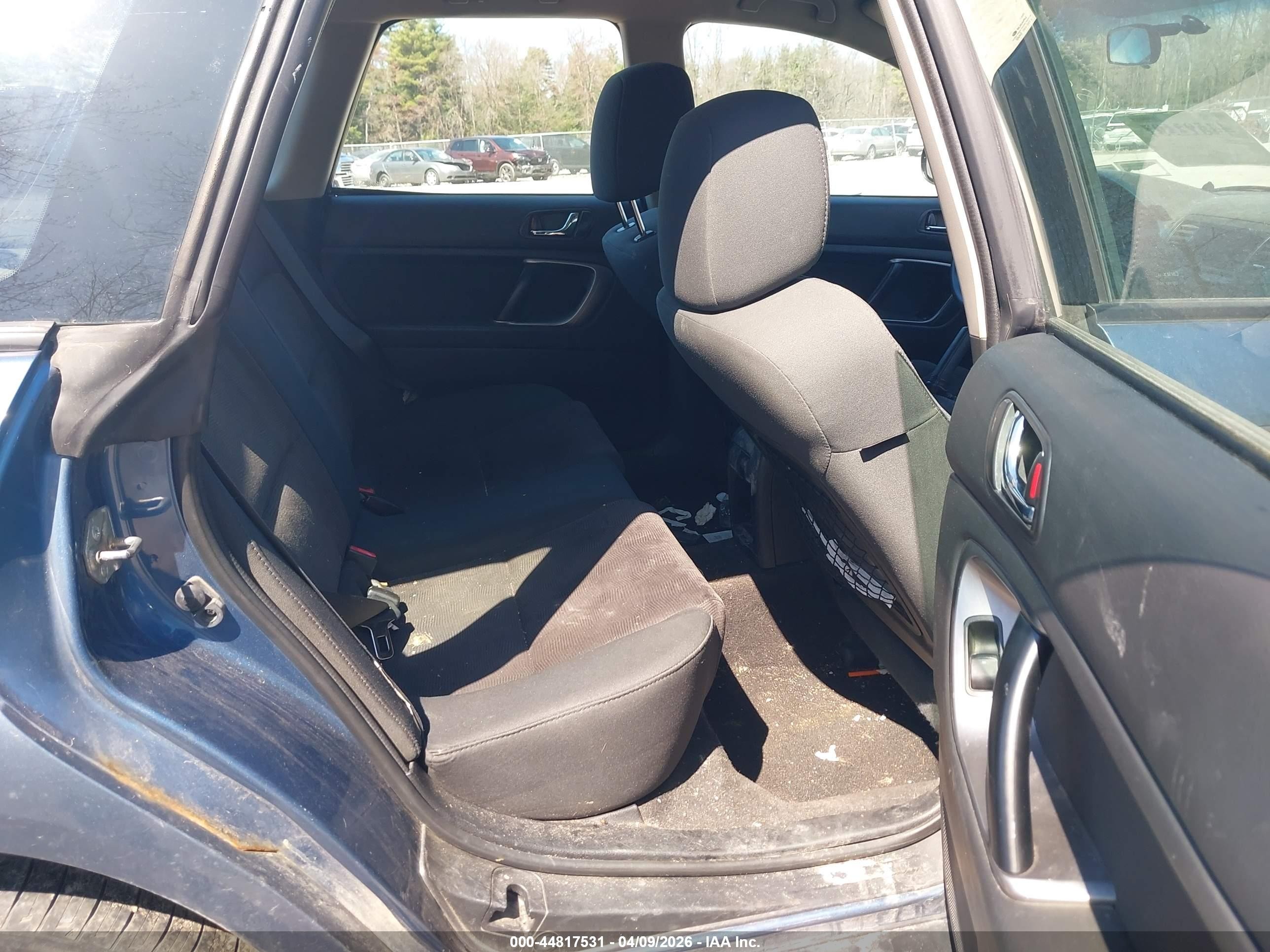 2008 Subaru Outback 2.5i Blue vin: 4S4BP61C086355545