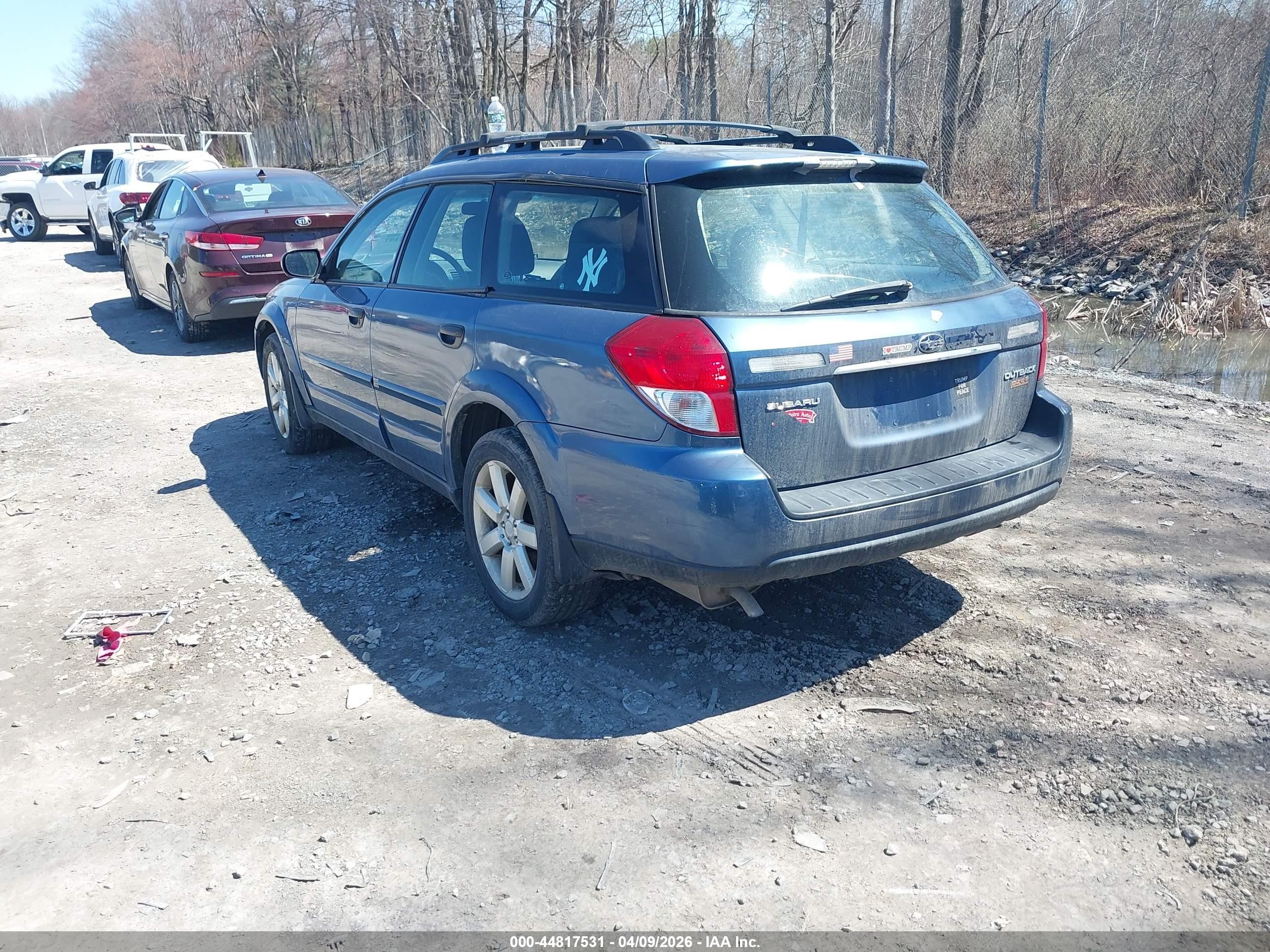 2008 Subaru Outback 2.5i Blue vin: 4S4BP61C086355545