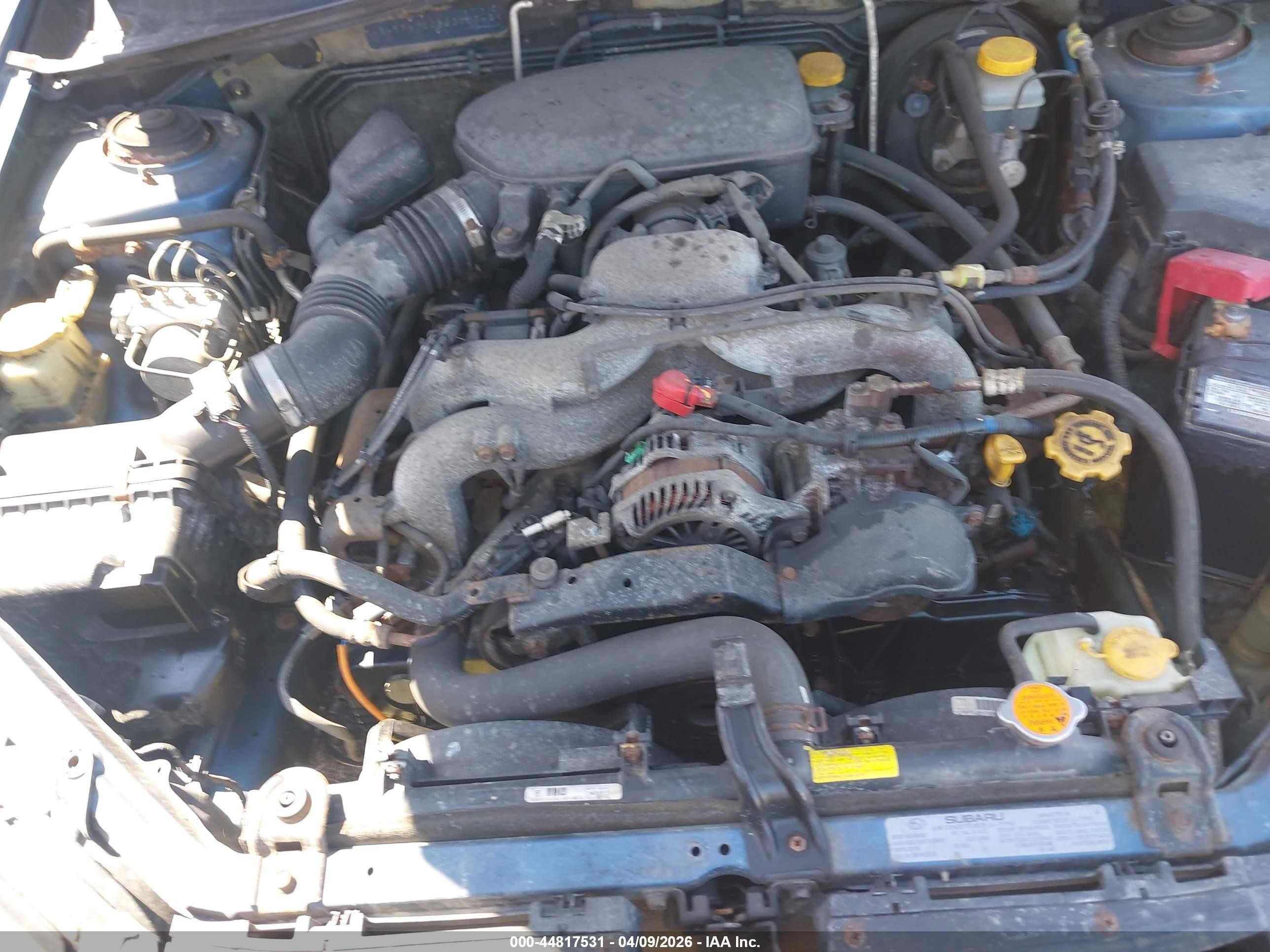 2008 Subaru Outback 2.5i Blue vin: 4S4BP61C086355545