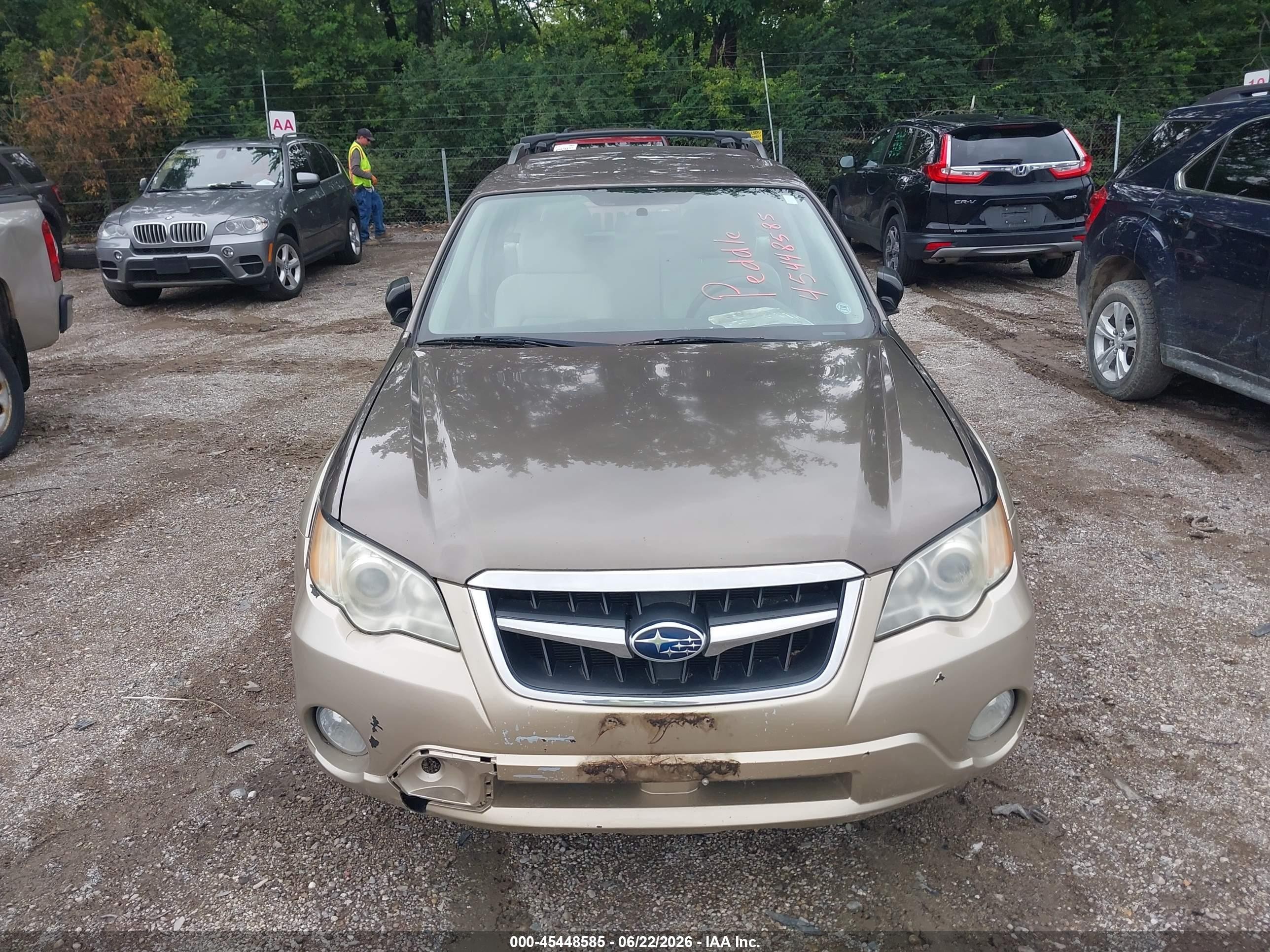 2008 Subaru Outback (natl) I/ll Bean W/nav/ll Bean W/nav/vdc Коричневый vin: 4S4BP61C087318506