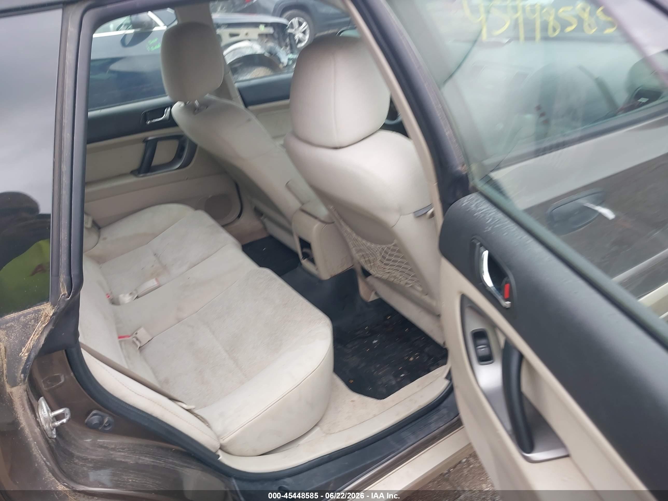 2008 Subaru Outback (natl) I/ll Bean W/nav/ll Bean W/nav/vdc Коричневый vin: 4S4BP61C087318506