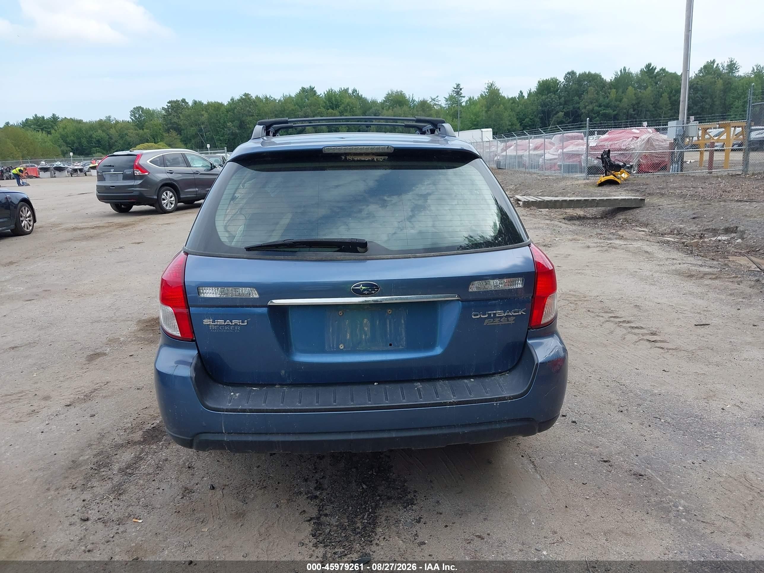 2008 Subaru Outback 2.5i/2.5i L.l. Bean Edition Blue vin: 4S4BP61C087330025