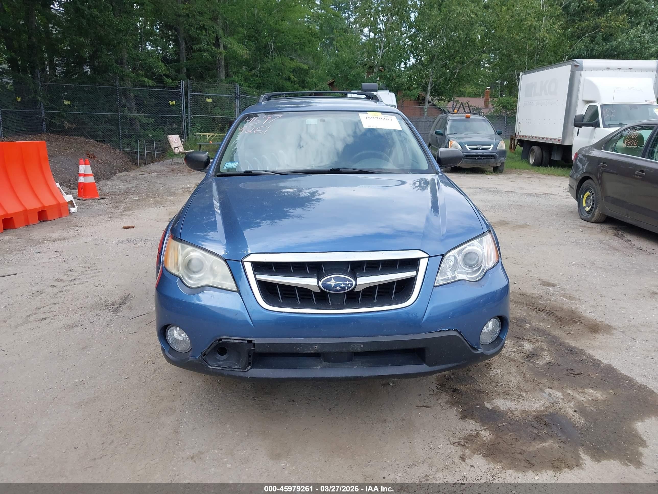 2008 Subaru Outback 2.5i/2.5i L.l. Bean Edition Blue vin: 4S4BP61C087330025
