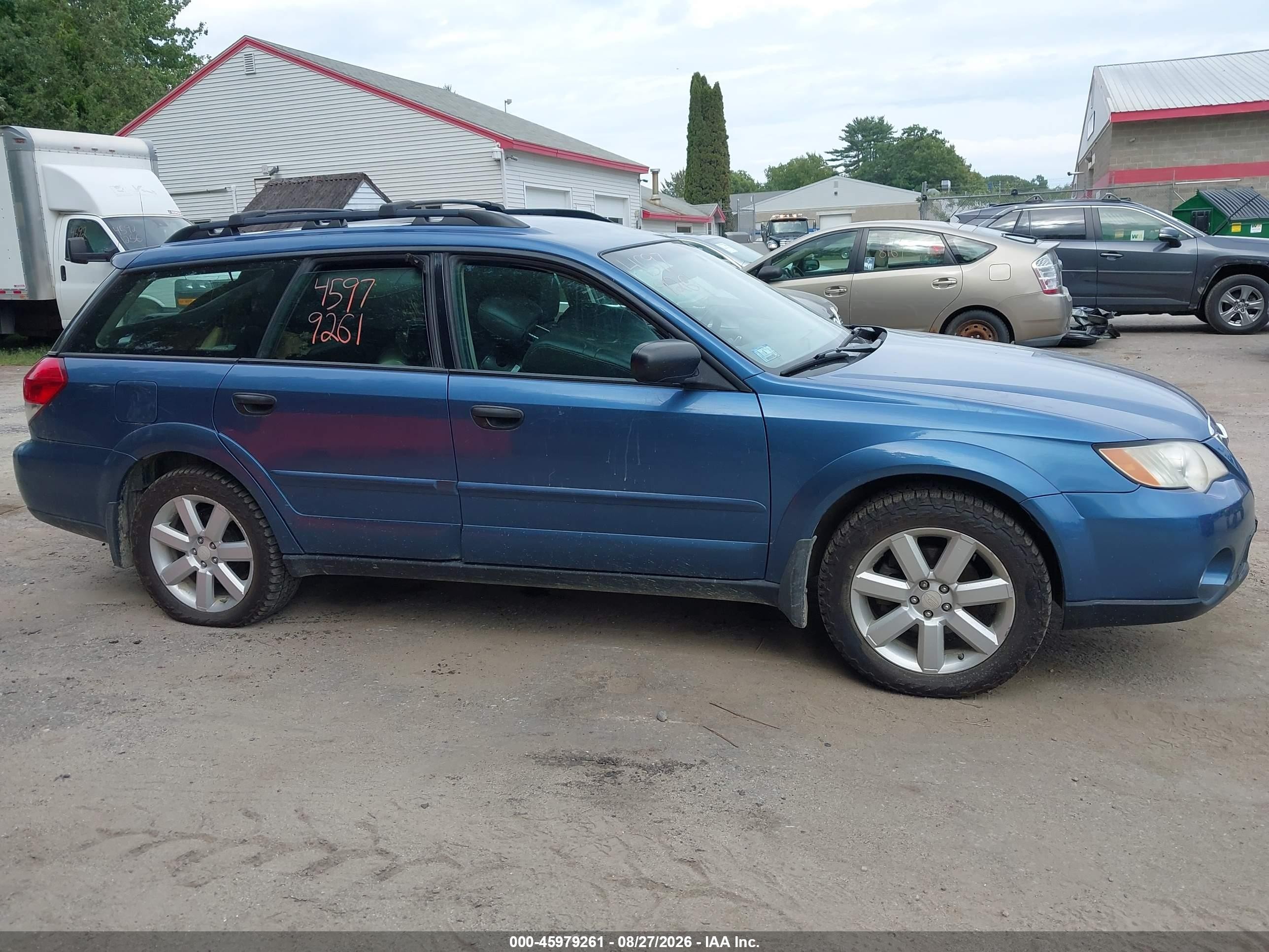 2008 Subaru Outback 2.5i/2.5i L.l. Bean Edition Blue vin: 4S4BP61C087330025