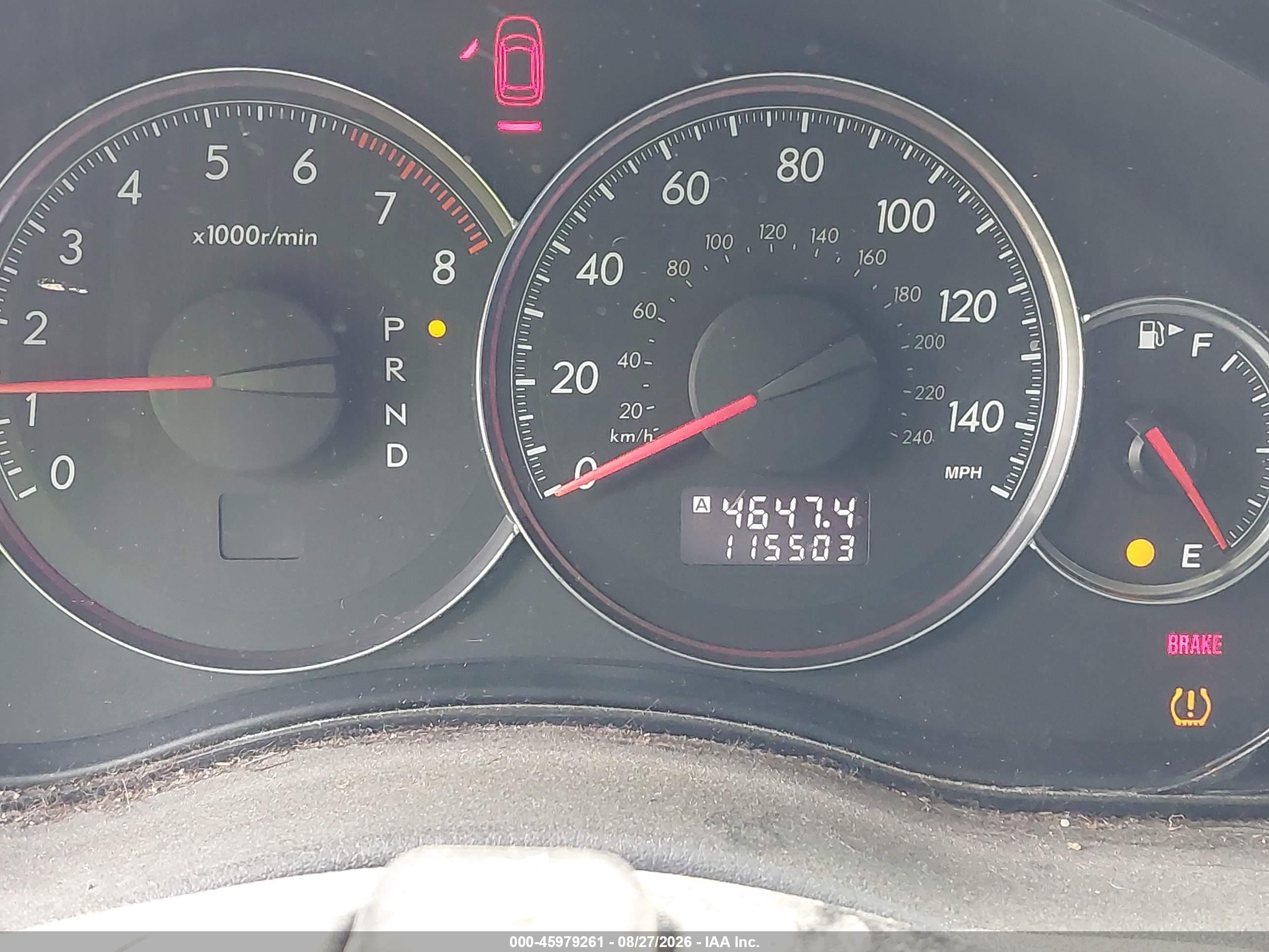 2008 Subaru Outback 2.5i/2.5i L.l. Bean Edition Blue vin: 4S4BP61C087330025