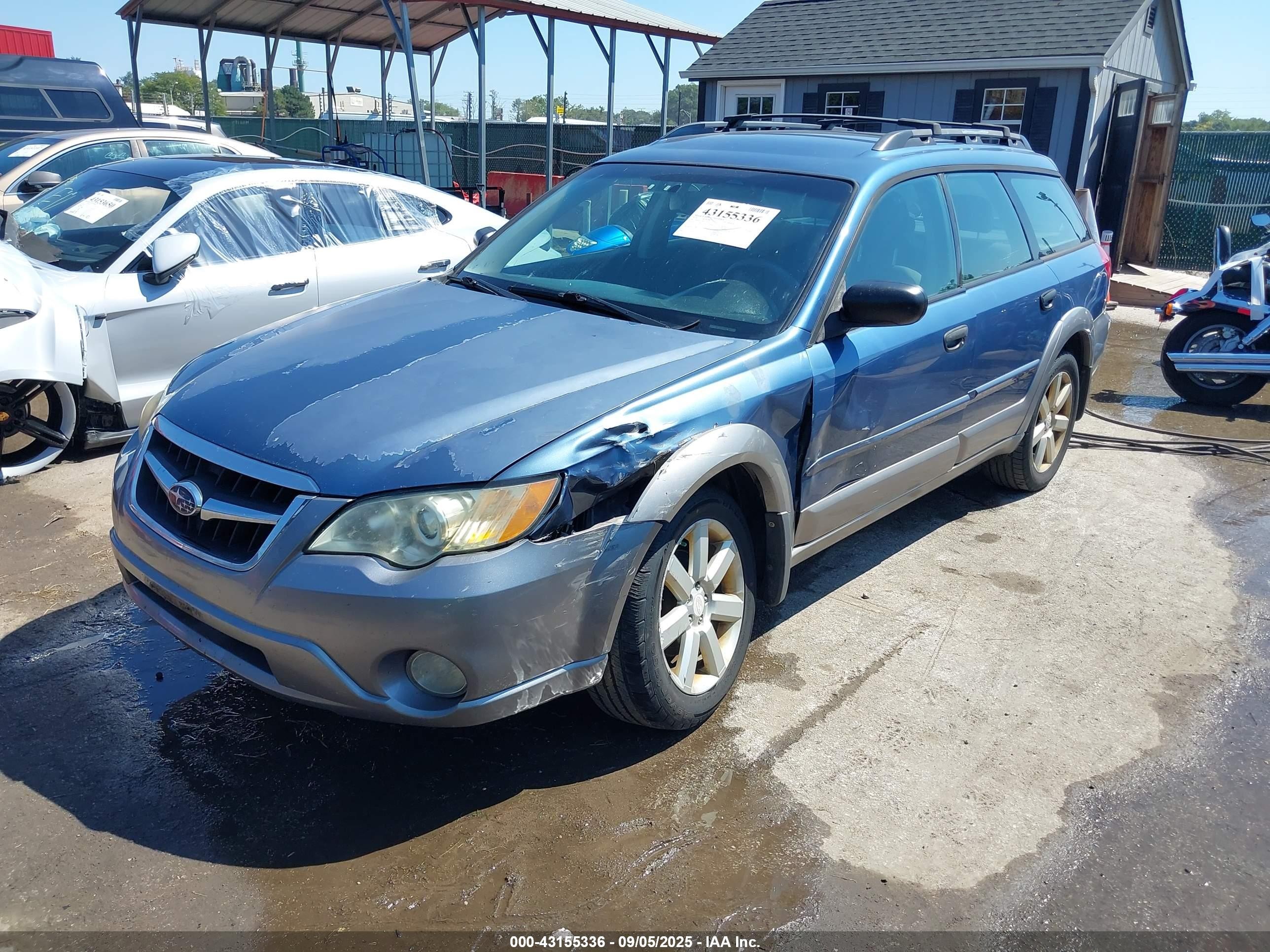 2008 Subaru Outback 2.5i/2.5i L.l. Bean Edition Blue vin: 4S4BP61C087333670