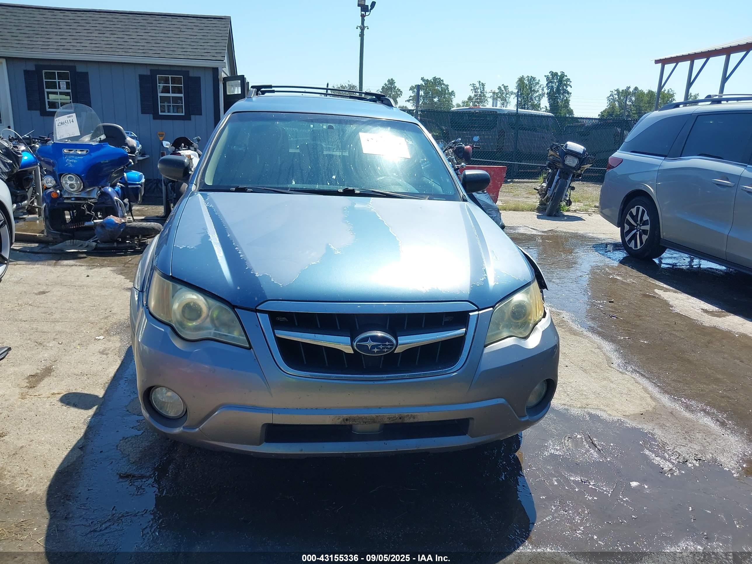 2008 Subaru Outback 2.5i/2.5i L.l. Bean Edition Blue vin: 4S4BP61C087333670