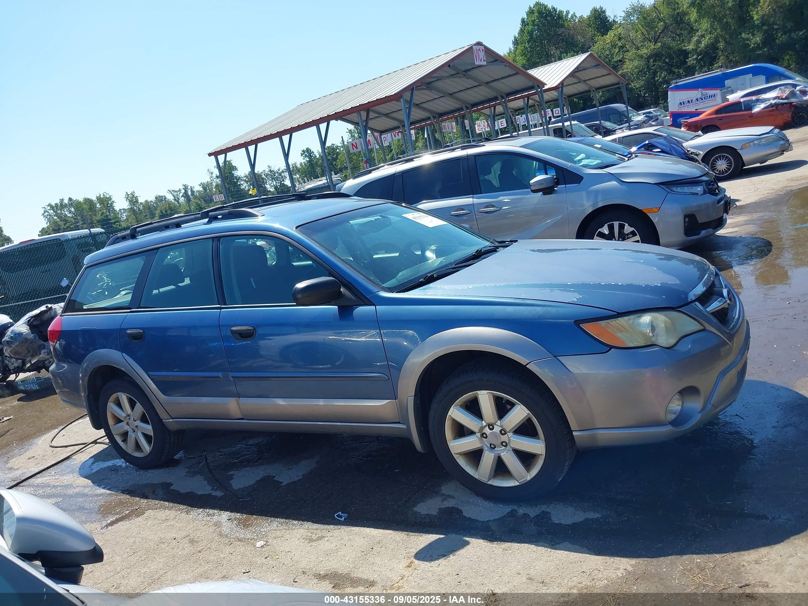 2008 Subaru Outback 2.5i/2.5i L.l. Bean Edition Blue vin: 4S4BP61C087333670