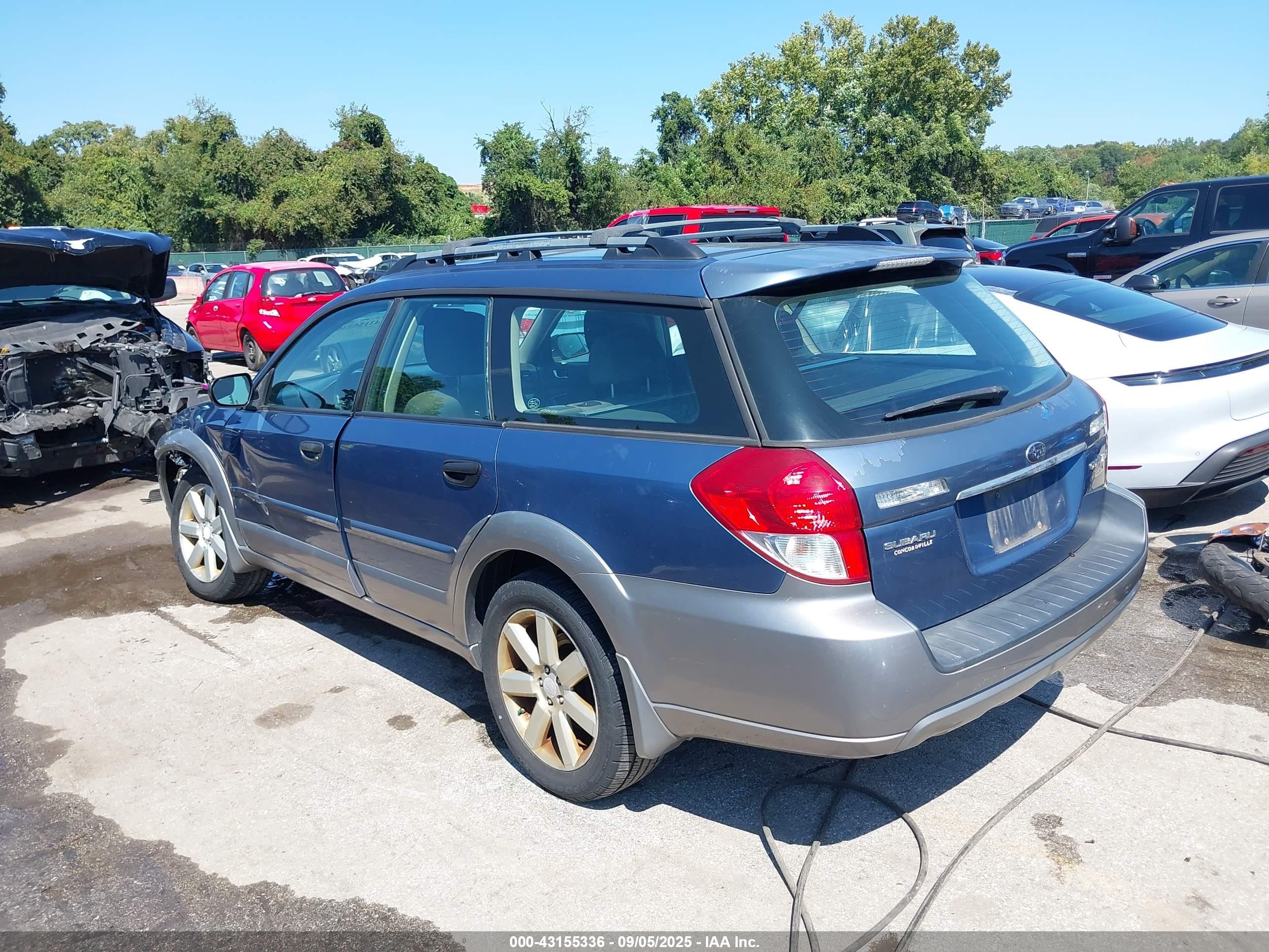 2008 Subaru Outback 2.5i/2.5i L.l. Bean Edition Синий vin: 4S4BP61C087333670