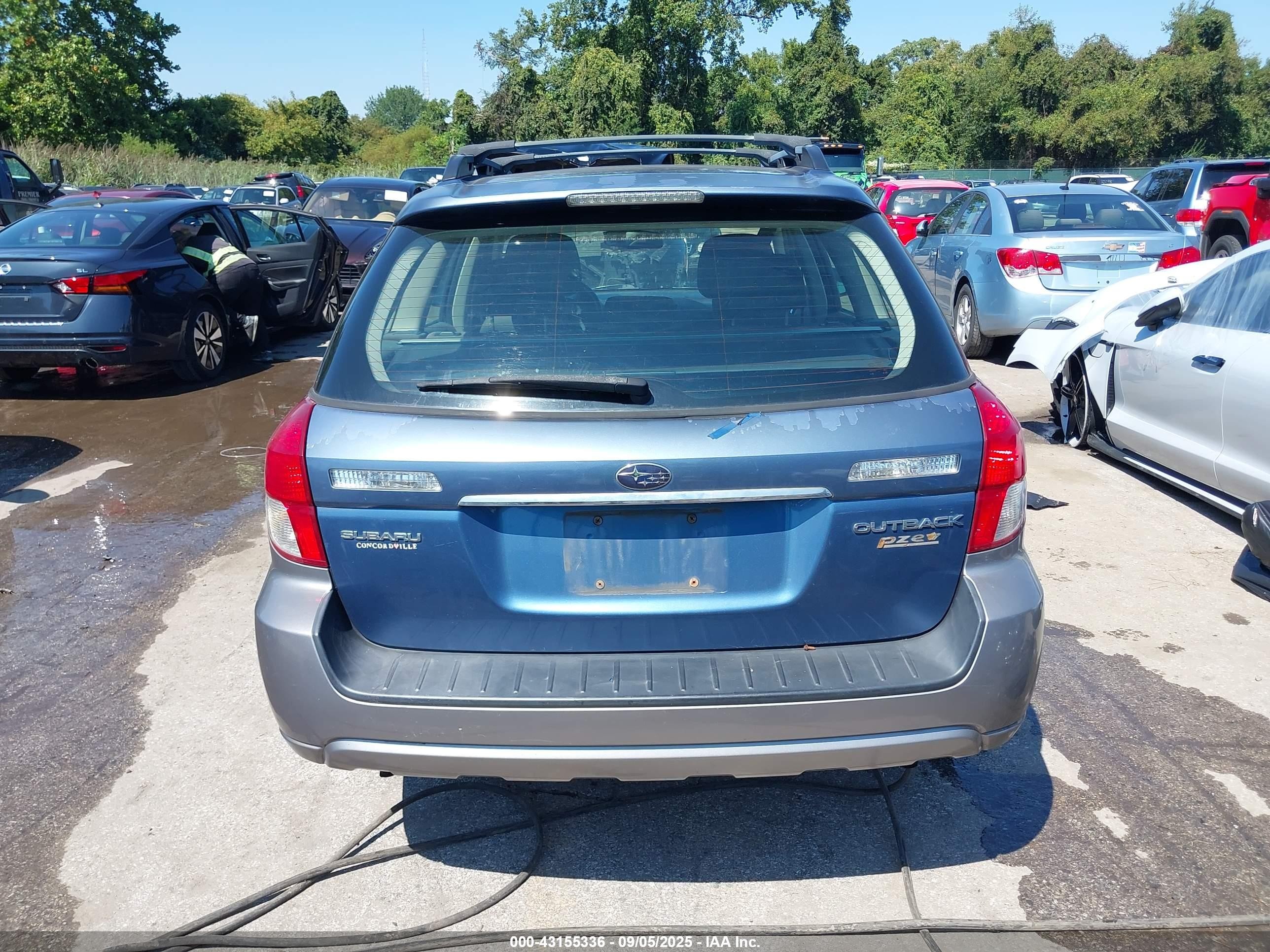2008 Subaru Outback 2.5i/2.5i L.l. Bean Edition Синий vin: 4S4BP61C087333670